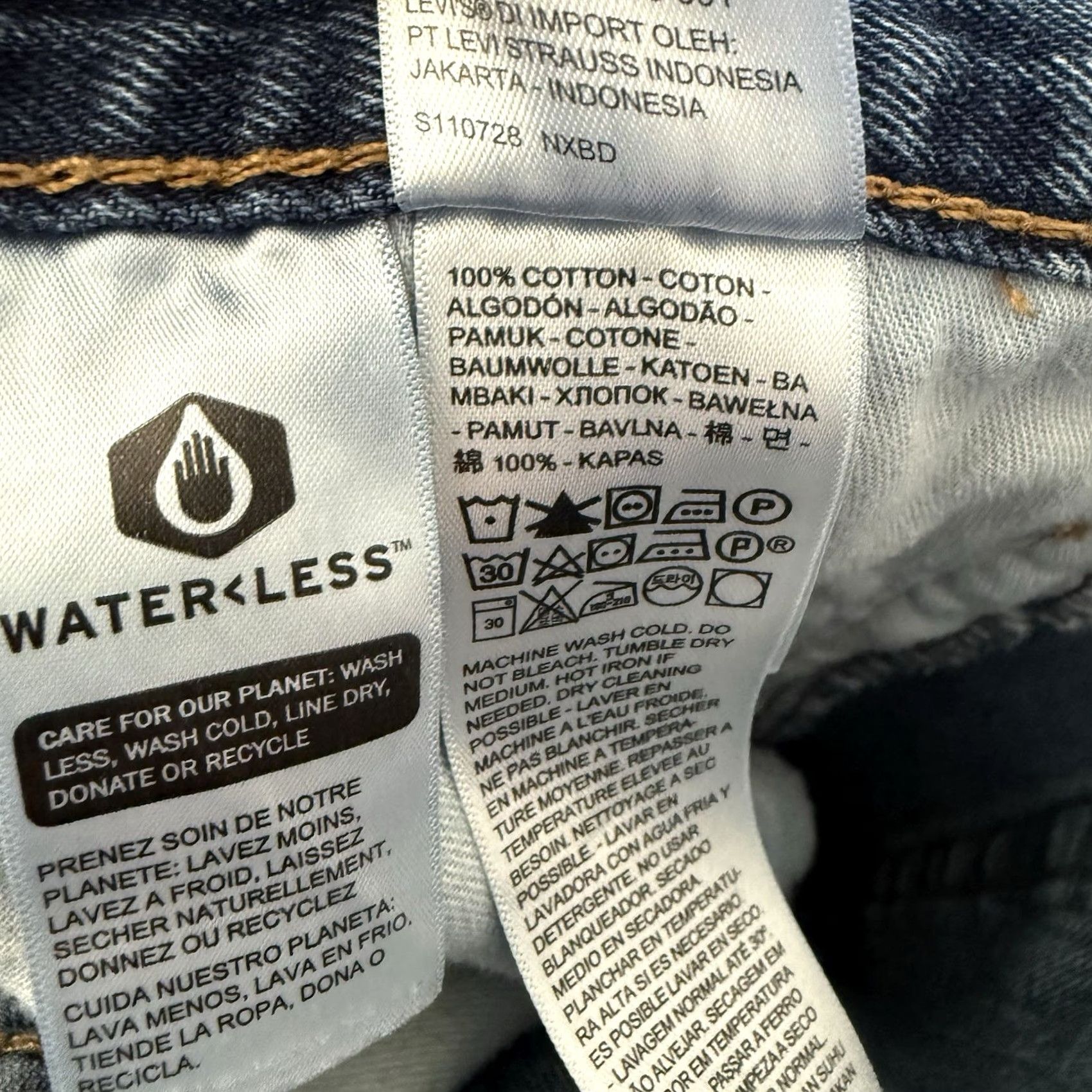 Levi's Levi’s 550 Jeans Mens Relaxed Fit Medium Wash Blue 44x32 100% Cotton Jeans Zinc Zip 5-Pocket Regular Mens Size US 44 / EU 60 - 4 Thumbnail
