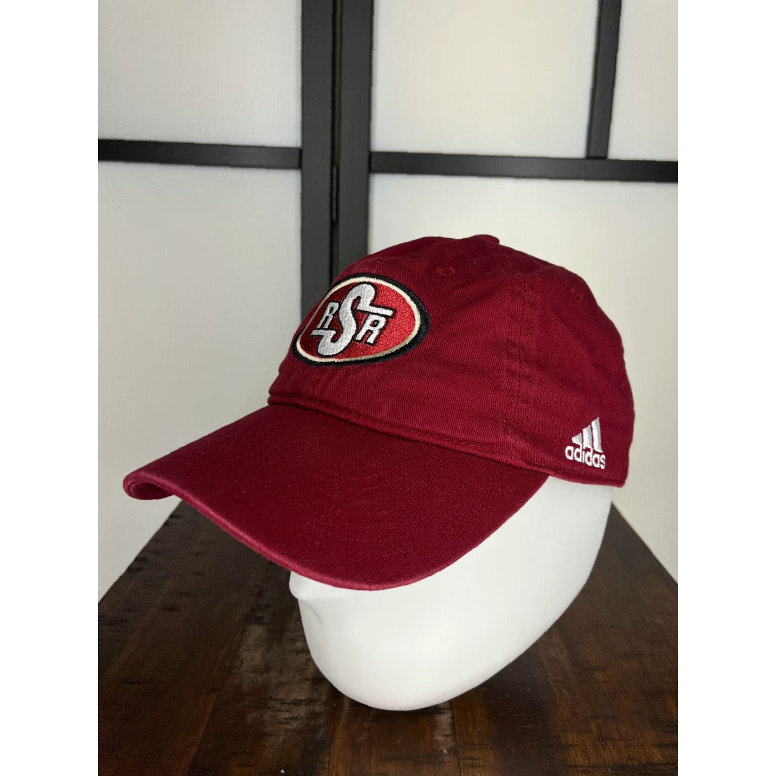 Adidas adidas Saginaw High School Hat Cap Strap Back Adult One Size Red Cotton Sports Baseball Cap Mens Size ONE SIZE - 4 Thumbnail
