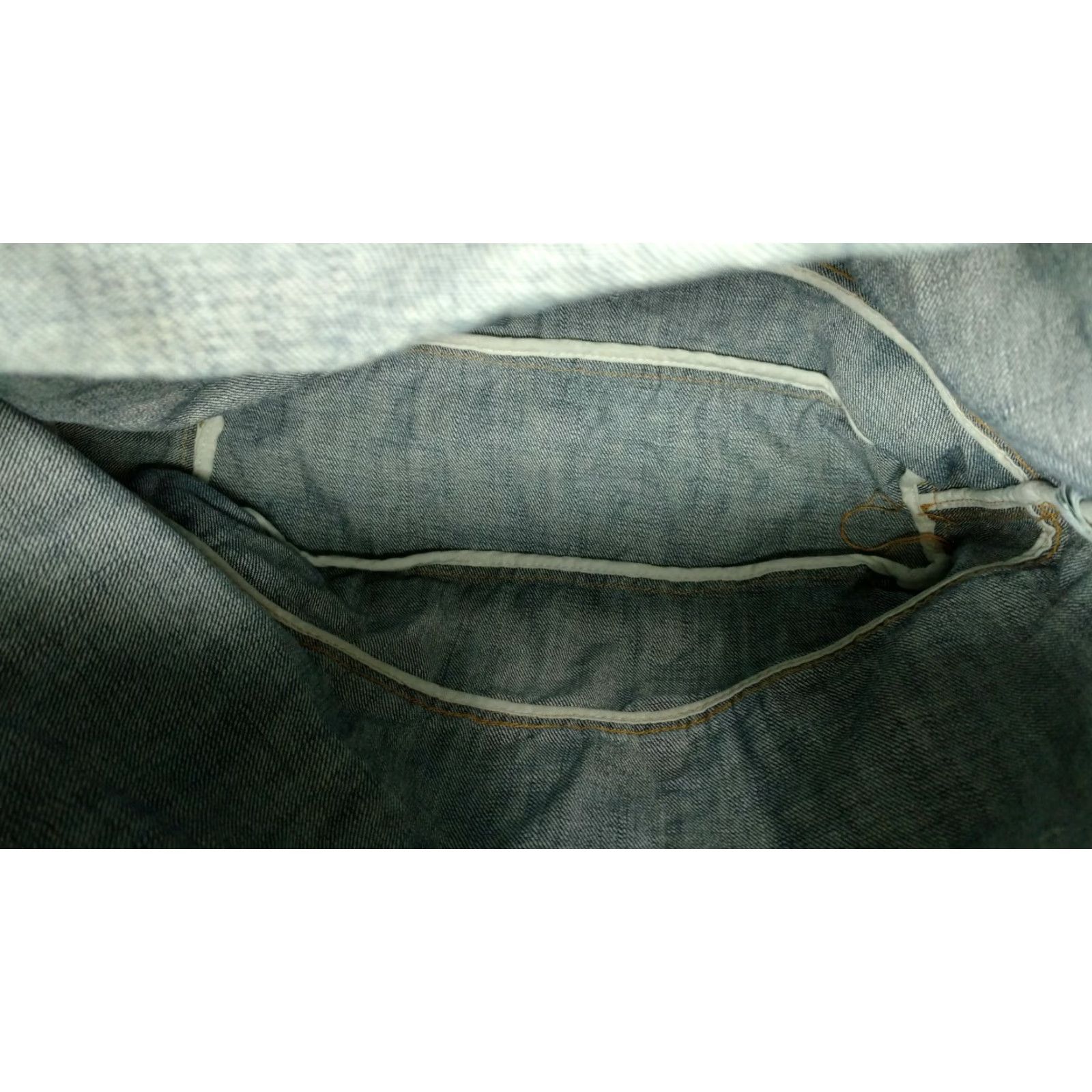 American Eagle Outfitters American Eagle Outfitters Tote Bag 100% Cotton Blue Jean Denim Distressed Reusable Tote Bags Womens Medium Blue Denim Size 32" / US 10 / IT 46 - 7 Thumbnail