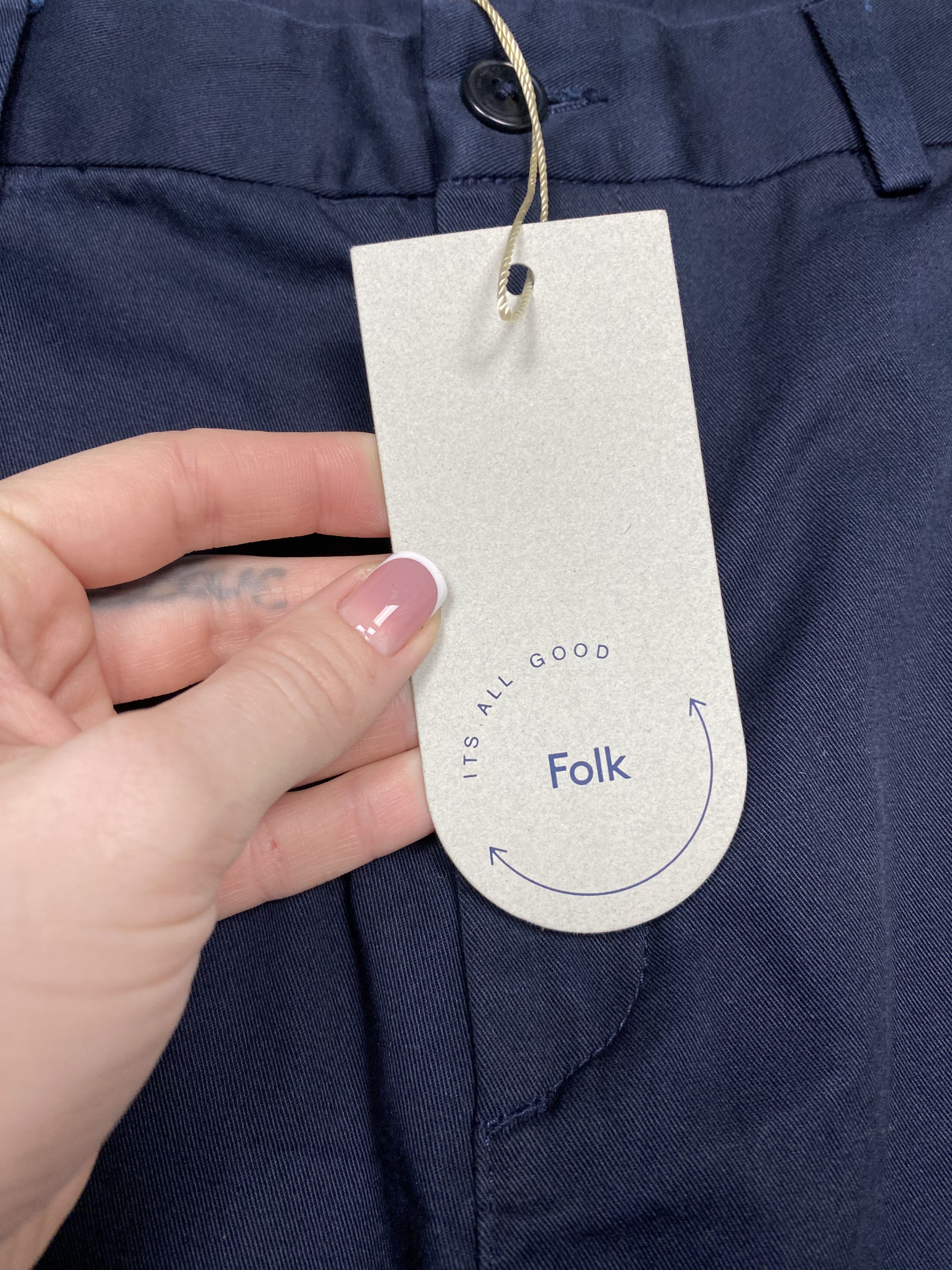 Folk NEW Folk Mens Chino Pants Size US 38 / EU 54 - 3 Thumbnail