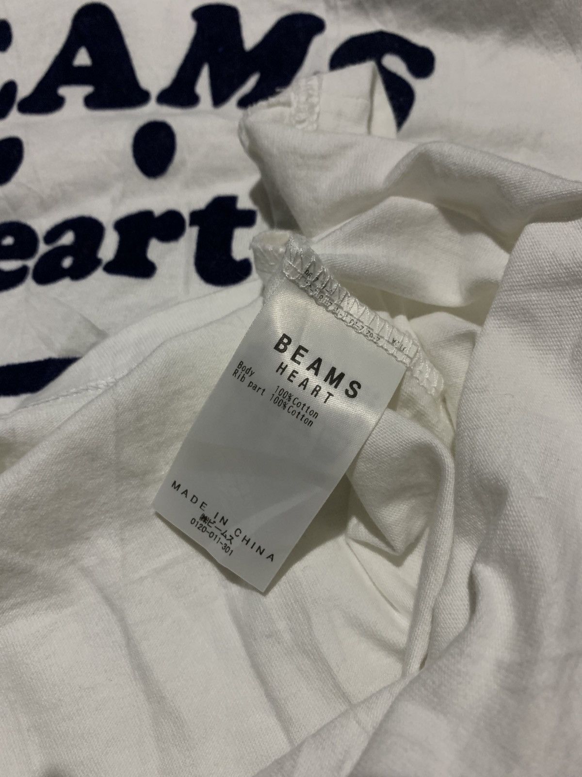 Beams Japan 🐍 Beams Heart Smile Logo Tee Size US S / EU 44-46 / 1 - 5 Thumbnail