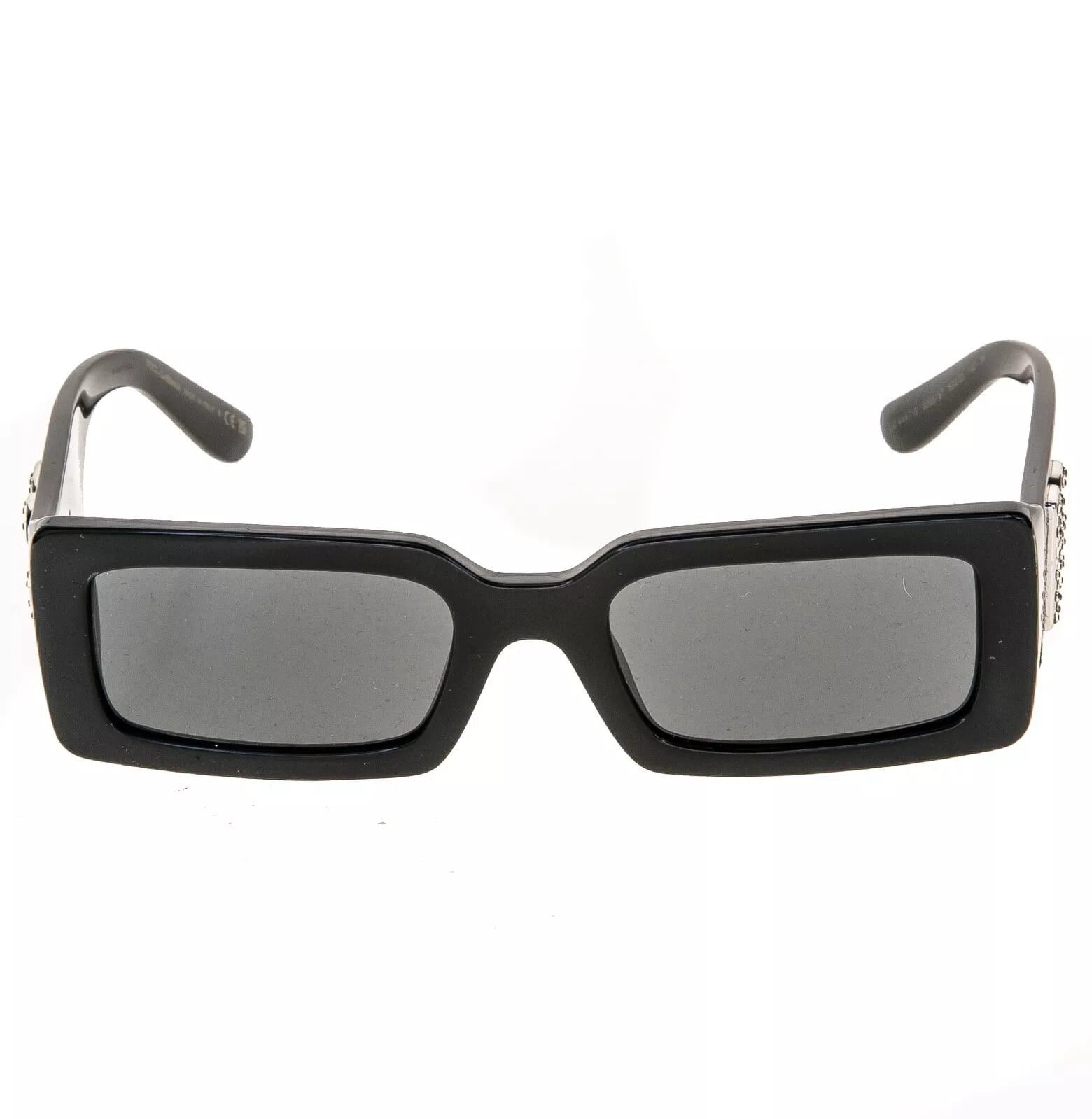 Dolce & Gabbana DOLCE & GABBANA 4447 Black Geometric Narrow Sunglass DG4447B Size ONE SIZE - 5 Thumbnail