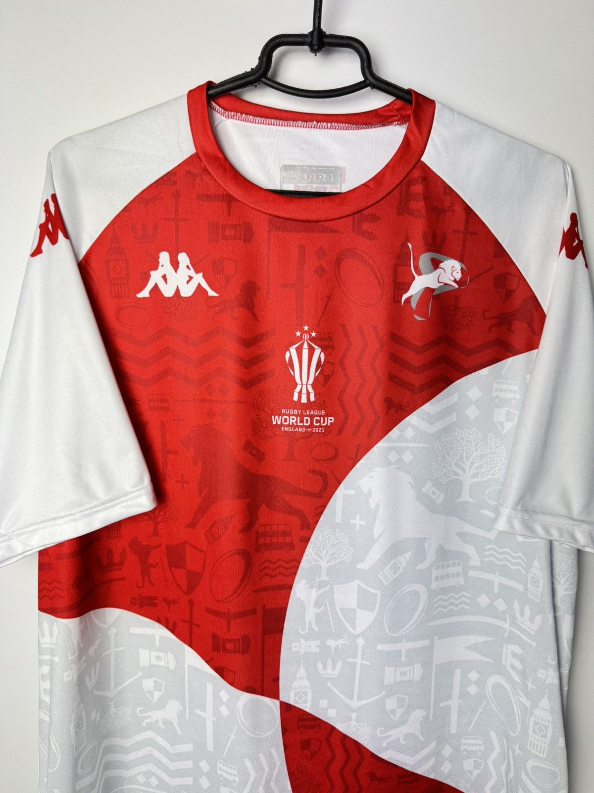 Kappa England Rugby League World Cup 2021 Shirt Jersey Kappa Size US XXL / EU 58 / 5 - 3 Thumbnail