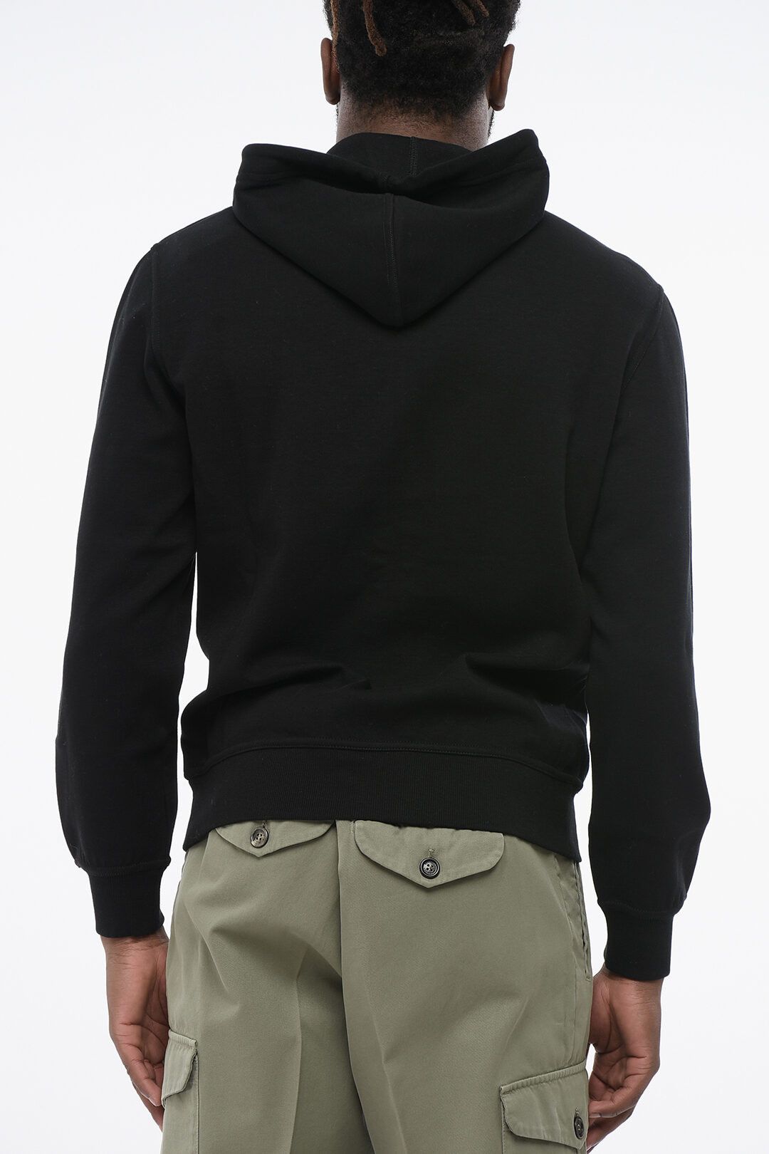 Brunello Cucinelli og1mm0725 Cotton Blend Hoodie in Black Size US XXL / EU 58 / 5 - 2 Thumbnail