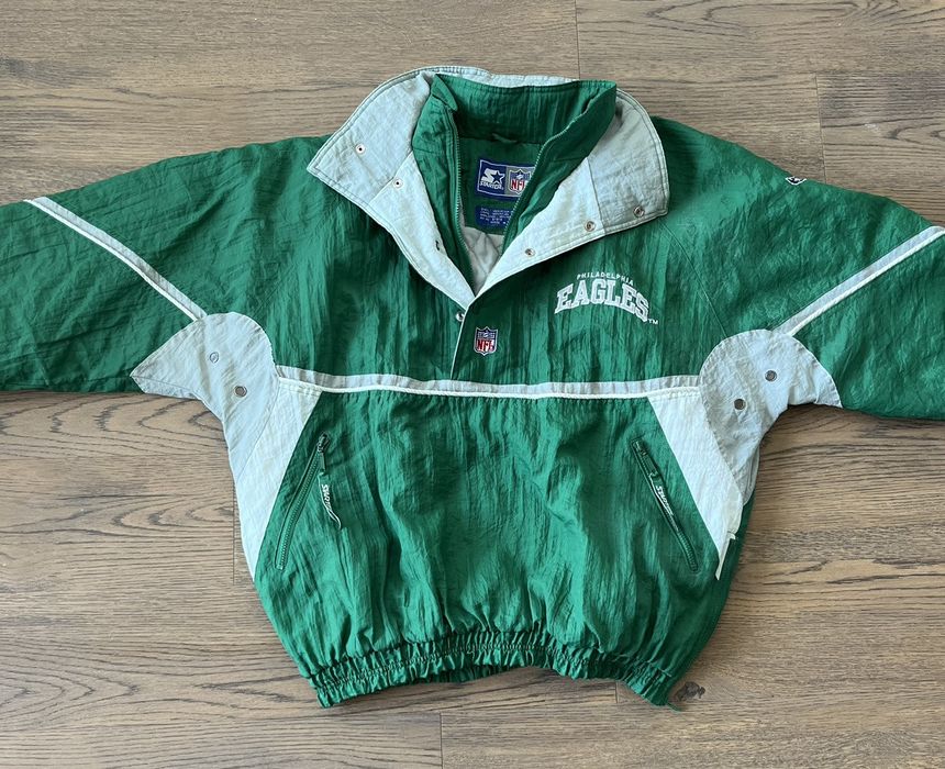 Vintage 80s Starter Mens XL Kelly Green Philadelphia Eagles 