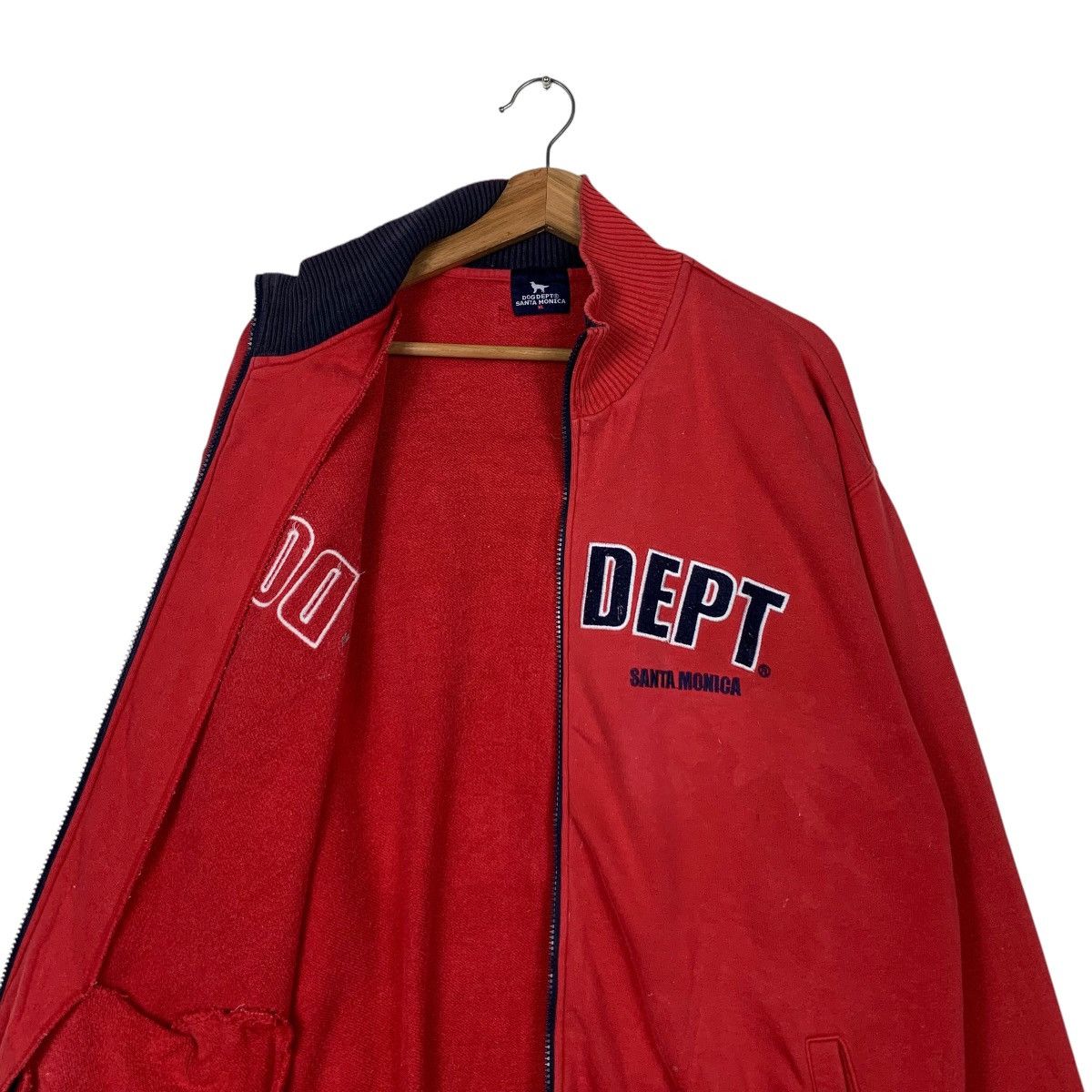 Japanese Brand DOG DEPT Santa Monica Big Logo Red Sweater #2050-C89 Size US XL / EU 56 / 4 - 10 Thumbnail