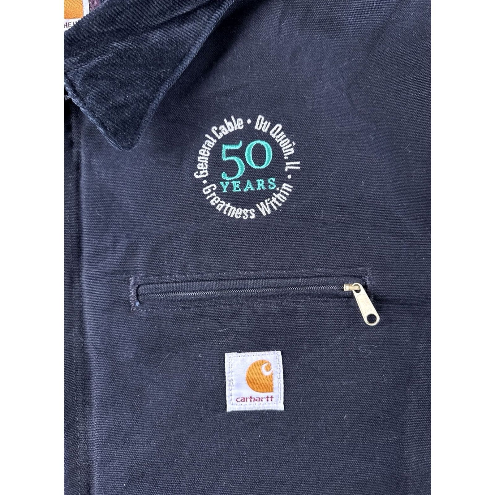 Carhartt Carhartt J001 Detroit Jacket USA Made Blanket Lined Workwear 4XL Black Mens Size US XXL / EU 58 / 5 - 4 Thumbnail