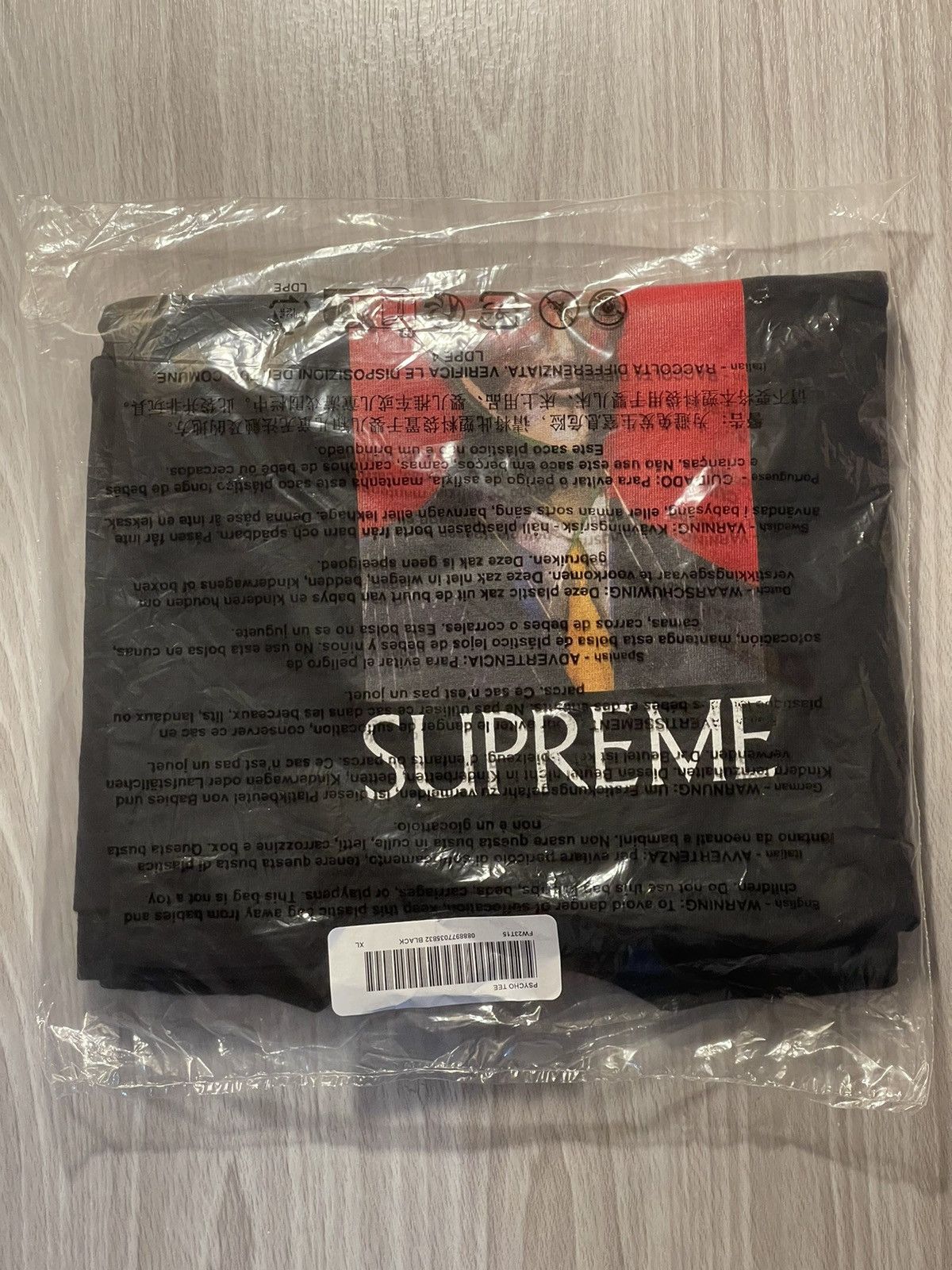 Supreme *New* Supreme Psycho Tee FW23 Black XL Size US XL / EU 56 / 4 - 1 Thumbnail