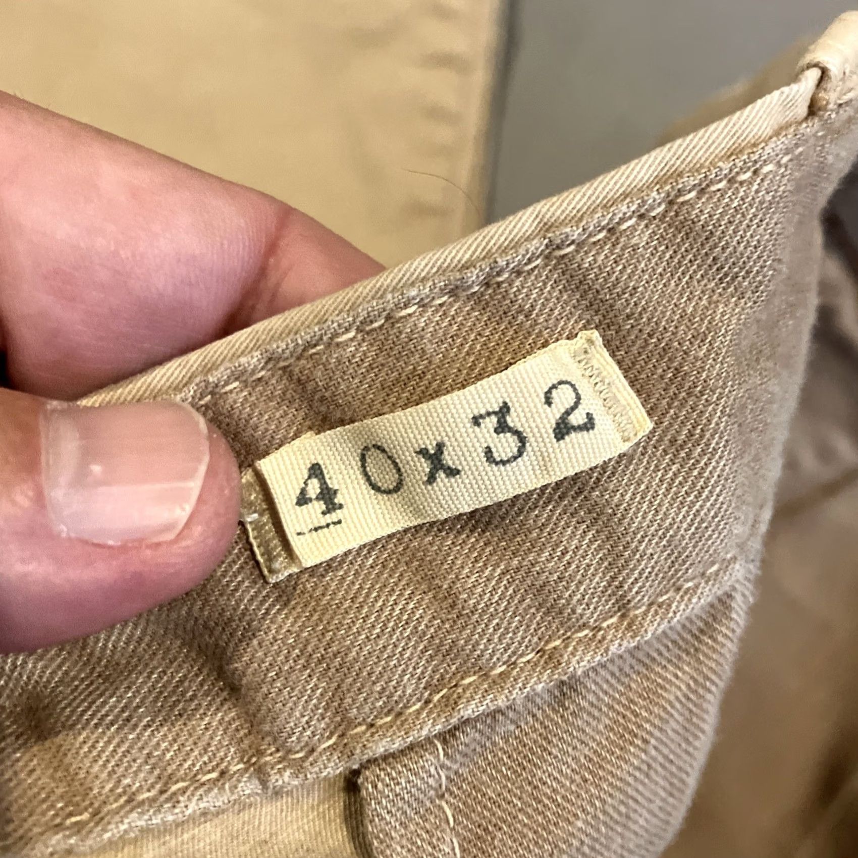 Ralph Lauren VINTAGE Denim & Supply Ralph Lauren Khaki Chino Pants 40 26 Beige Men Regular 40x26 Pants Mens Size US 40 / EU 56 - 3 Thumbnail