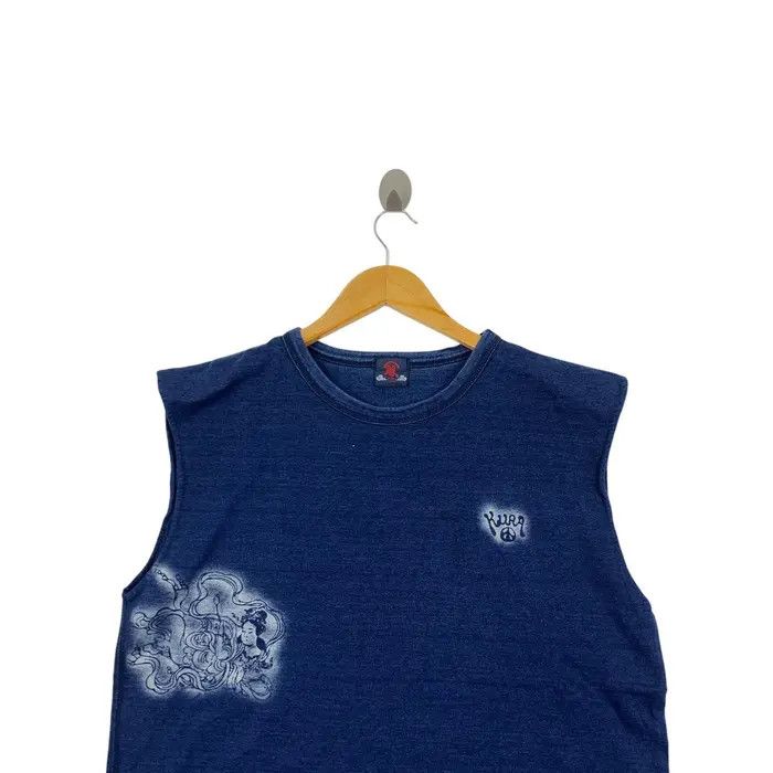 Vintage Vintage JAPAN TRADITIONAL KAMAKURA Goddess Indigo Tee Shirt Size M / US 6-8 / IT 42-44 - 2 Thumbnail