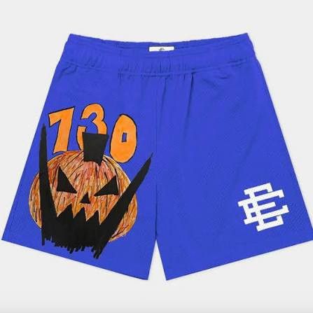 Asspizza × Eric Emanuel Eric Emanuel Asspizza blue Halloween shorts medium Size US 30 / EU 46 - 1 Thumbnail