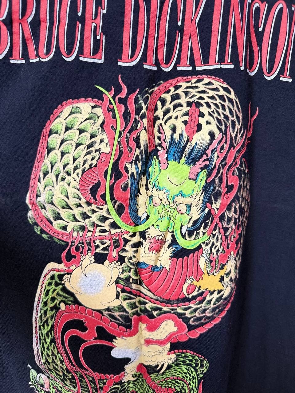 Band Tees Bruce Dickinson Tour 1990 vintage t shirt Medium Tattooed Size US L / EU 52-54 / 3 - 5 Thumbnail