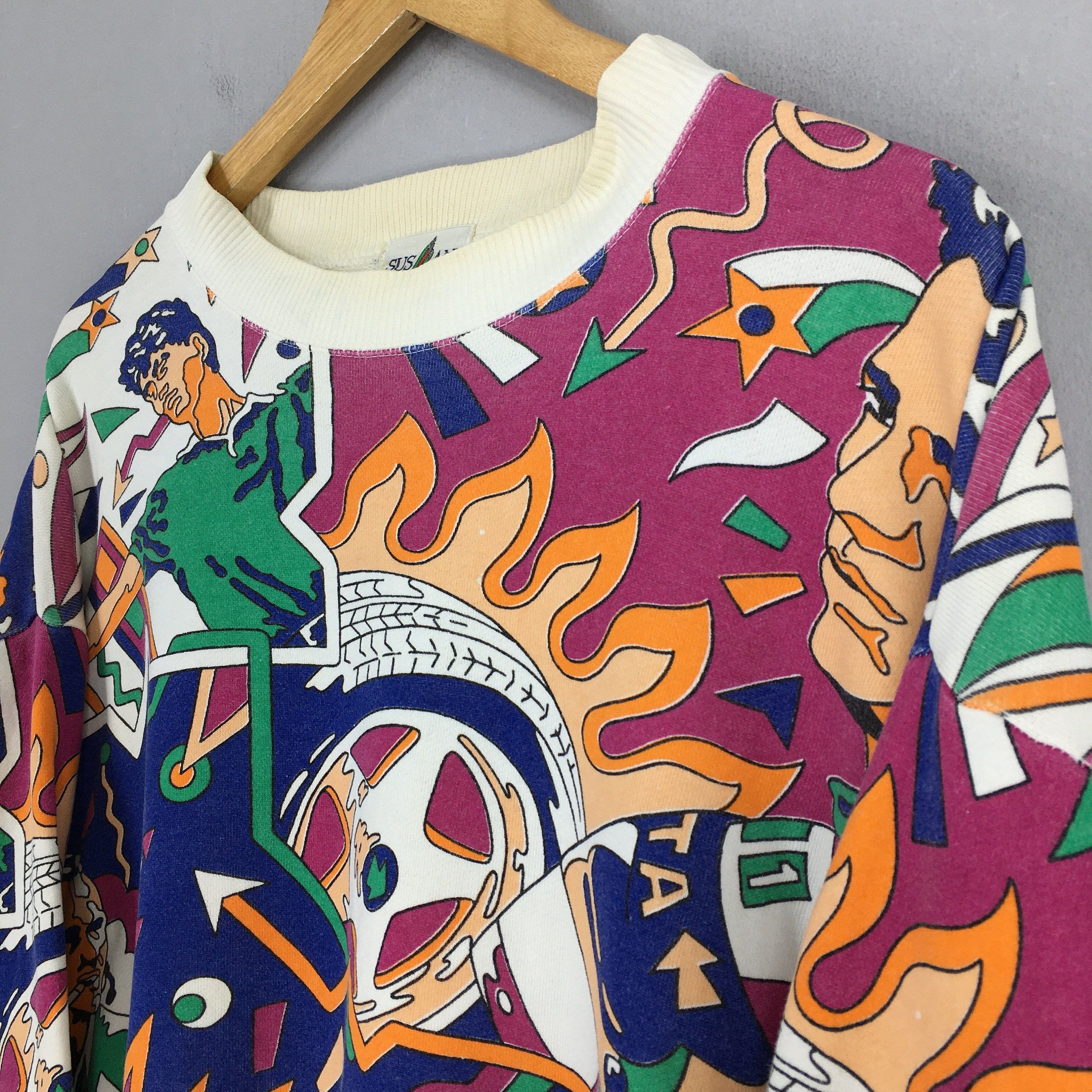 TALKING ABOUT THE ABSTRACTION Suslane Highclass Racing Abstract Multicolor Sweatshirt M Size US M / EU 48-50 / 2 - 3 Thumbnail