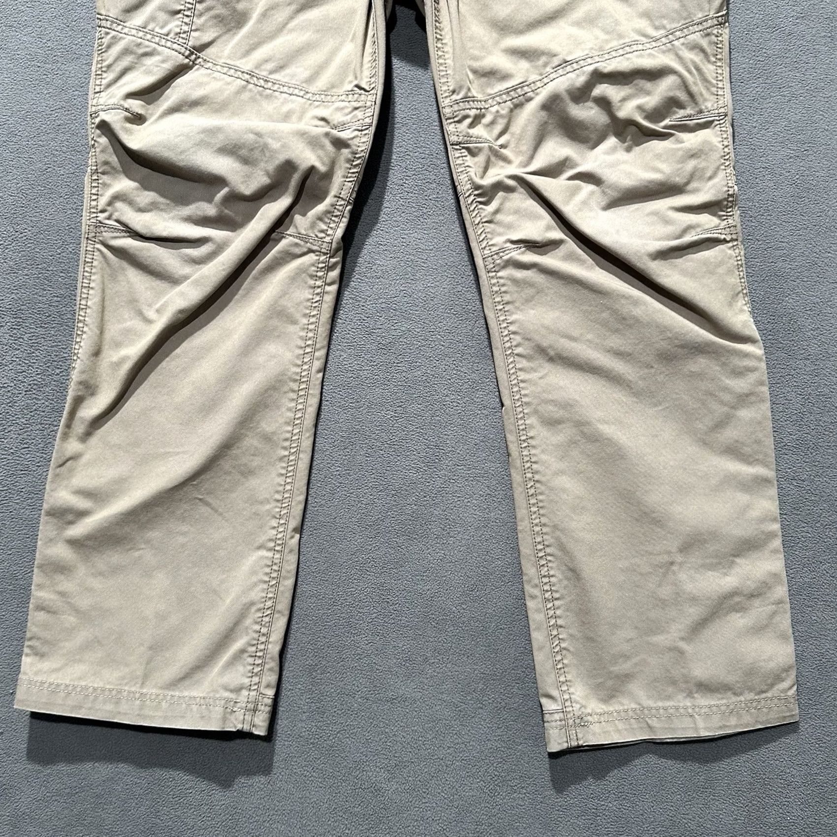 Vintage LL Bean Pants Mens 35x29 (35x27) Beige Riverton Canvas Workwear Utility Outdoor Size US 35 - 5 Thumbnail