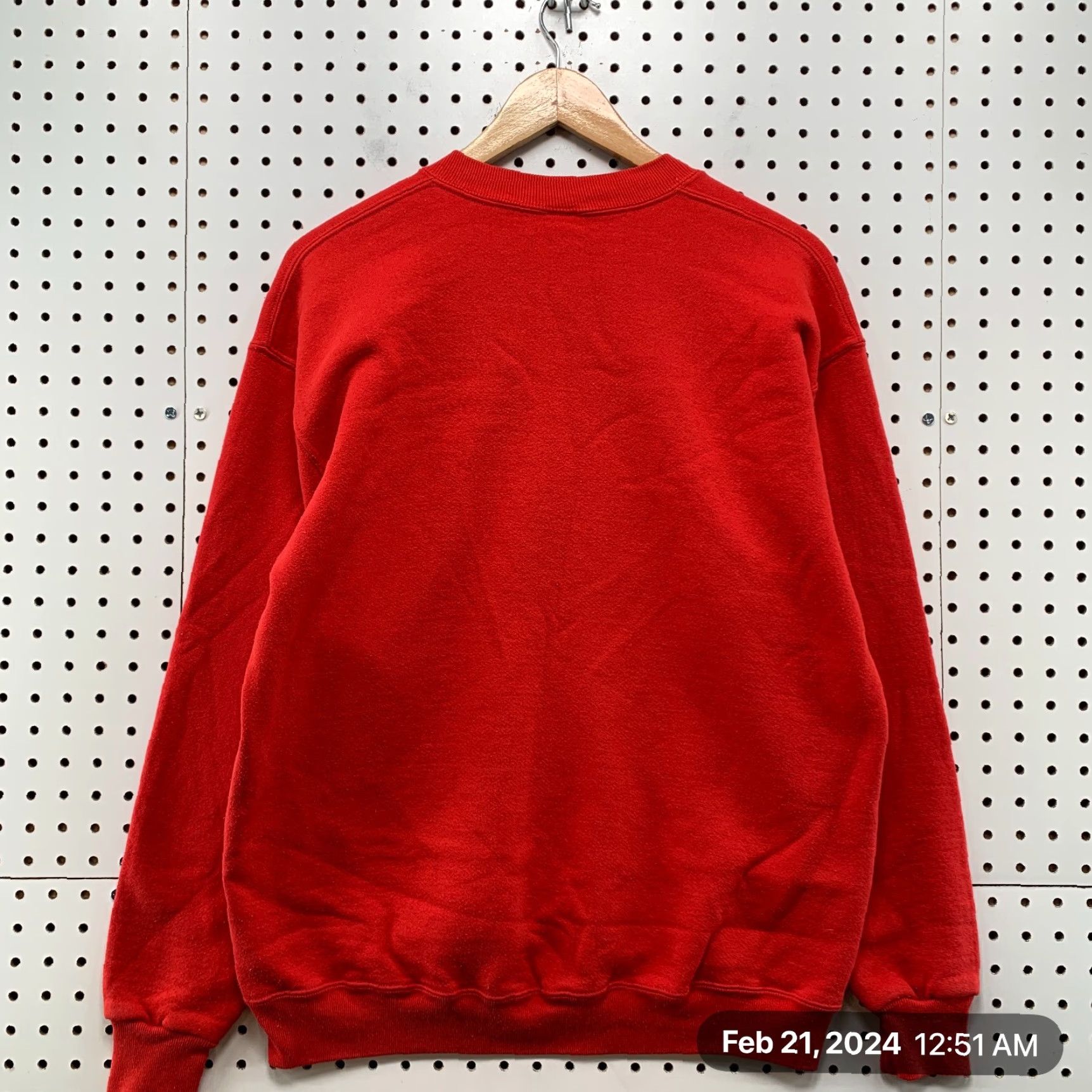 Russell Athletic Vintage Russell Athletic Crewneck Sweatshirt Mens XL Red 80s 90s USA Fleece Cotton Gym & Training Size US XL / EU 56 / 4 - 2 Thumbnail