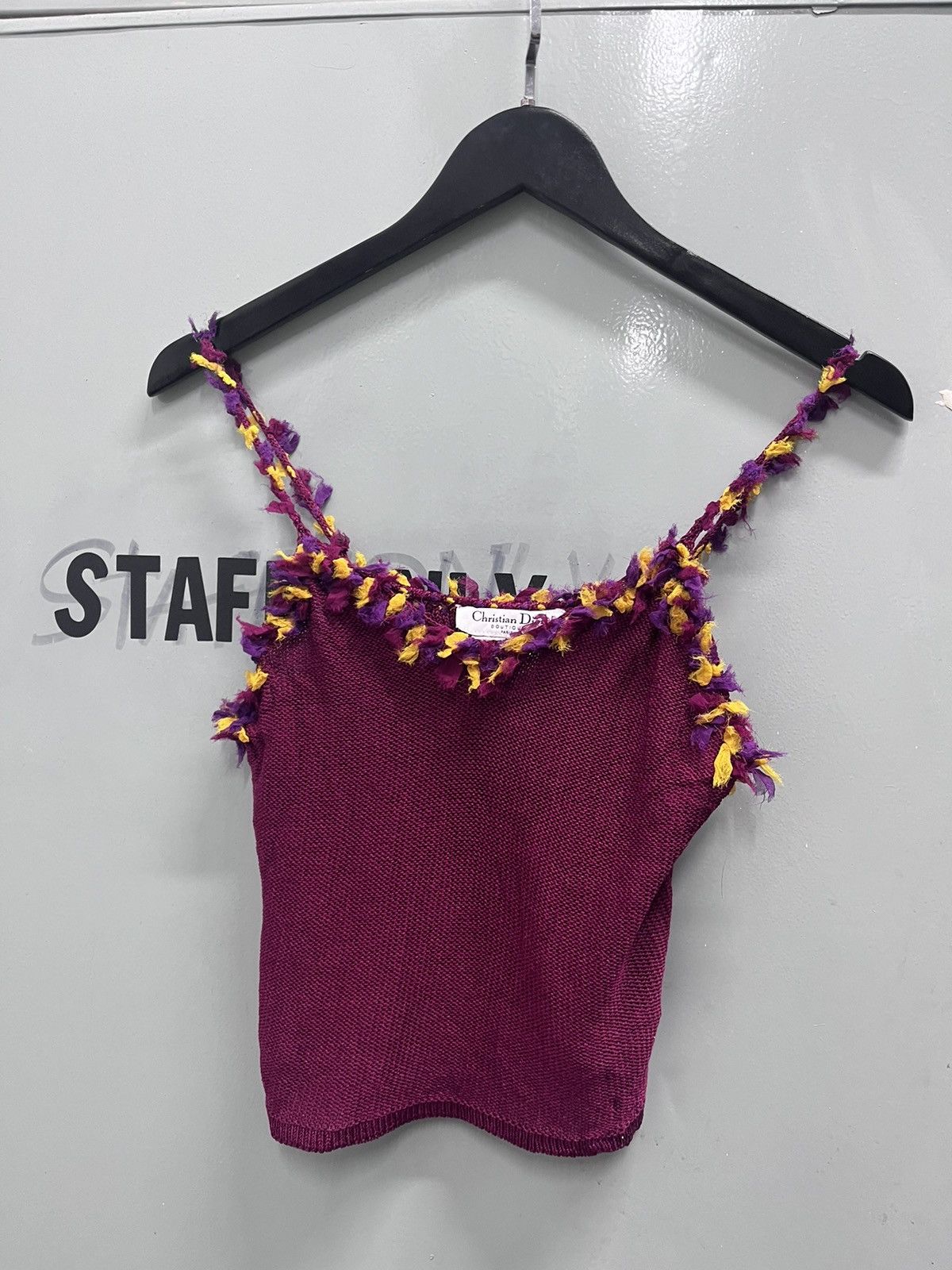 Dior 2001 CHRISTIAN DIOR BOUTIQUE BY JOHN GALLIANO KNIT TANK TOP Size M / US 6-8 / IT 42-44 - 5 Thumbnail
