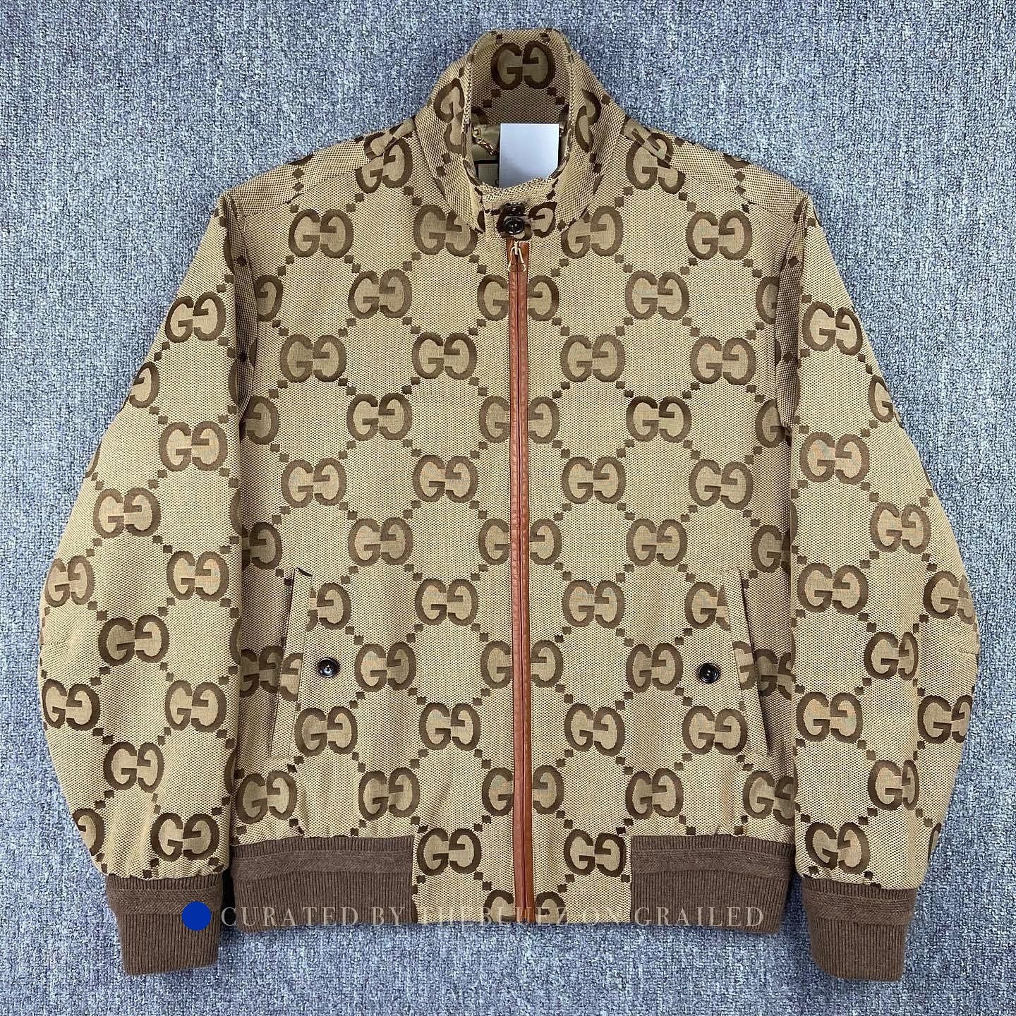 Gucci Canvas Jacket with GG Logo in Brown Size US S / EU 44-46 / 1 - 1 Thumbnail