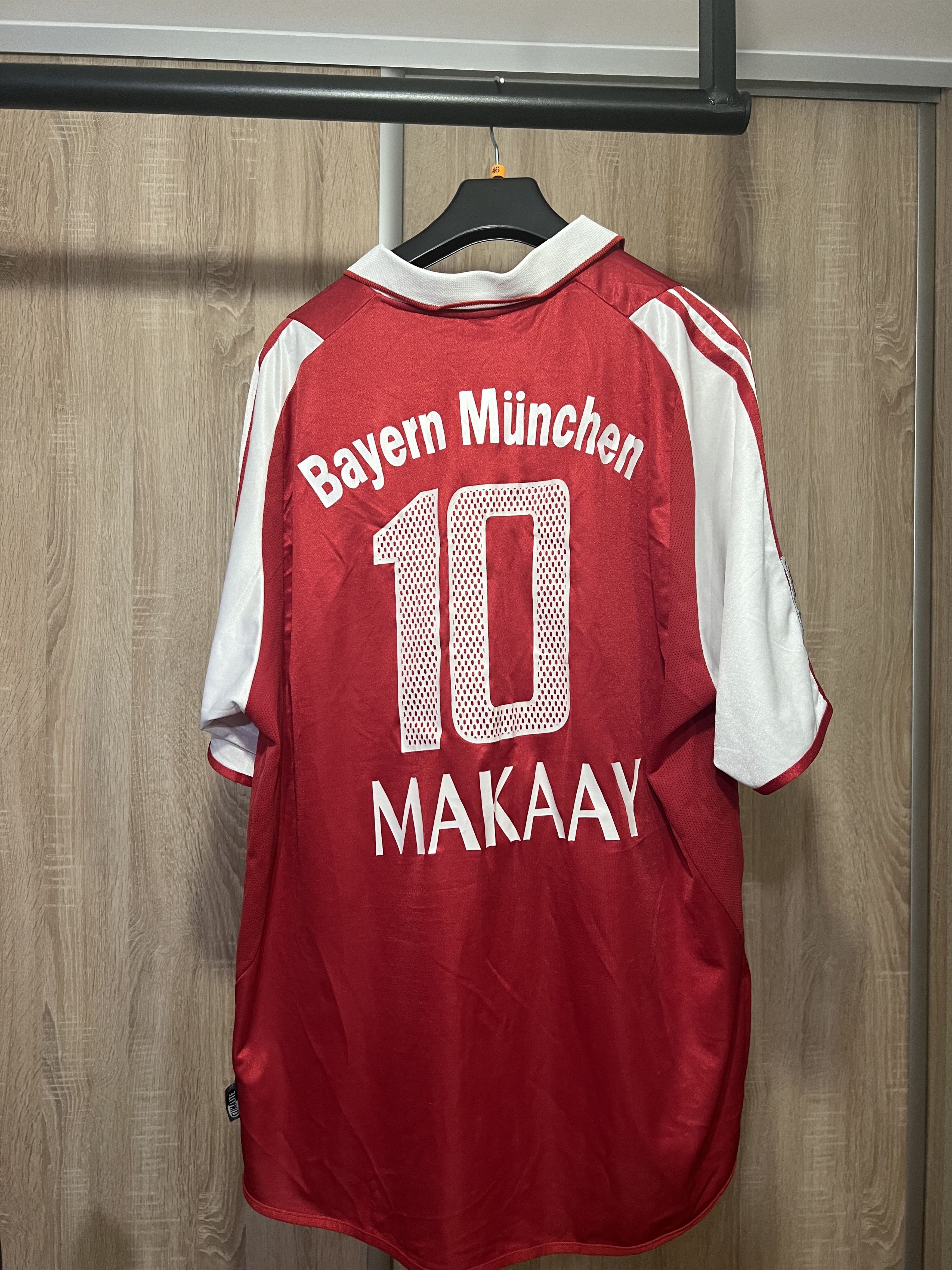 Adidas × Vintage Bayern Munich 2002/2003 Home Football Shirt | Makaay Size US XXL / EU 58 / 5 - 2 Thumbnail