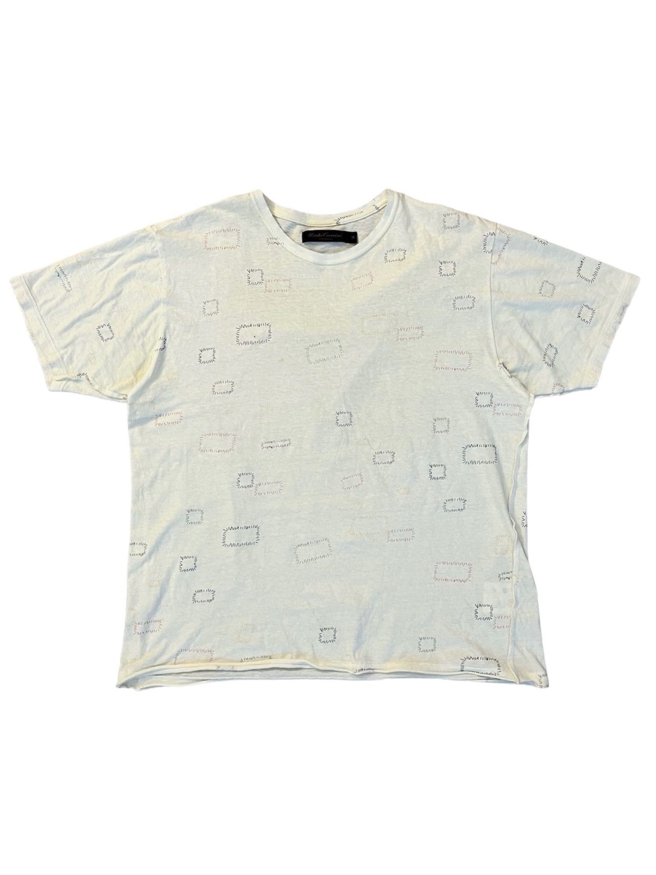 image of Ss03 Undercover Scab Patch Tee in White, Men's (Size Medium)