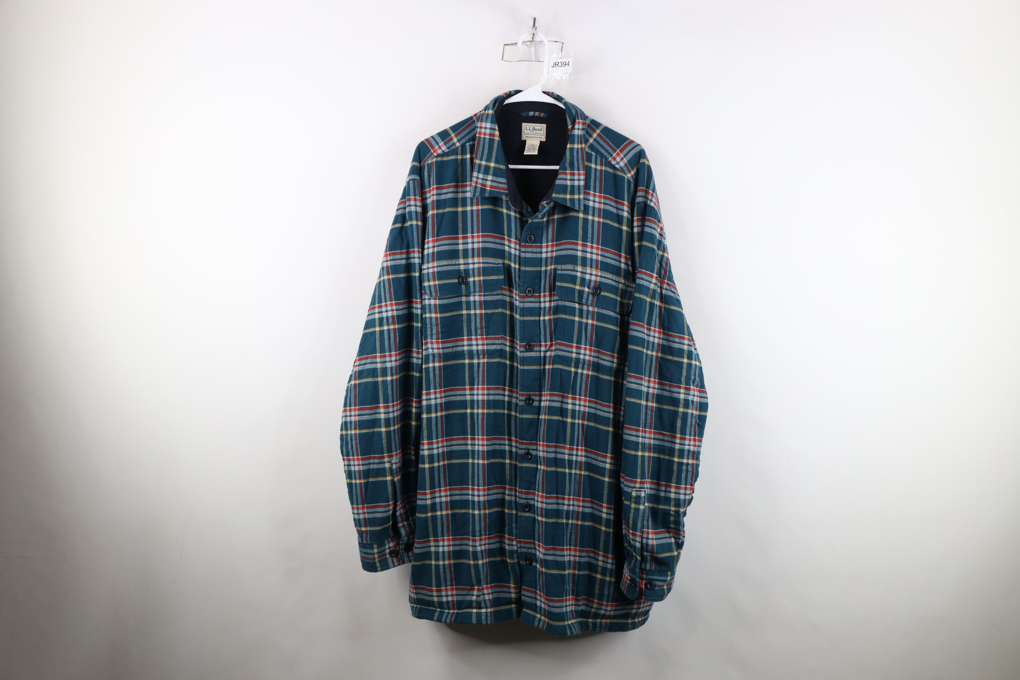 L.L. Bean Vintage LL Bean Lined Flannel Button Shirt Jacket Jac Shirt Size US XXL / EU 58 / 5 - 1 Thumbnail
