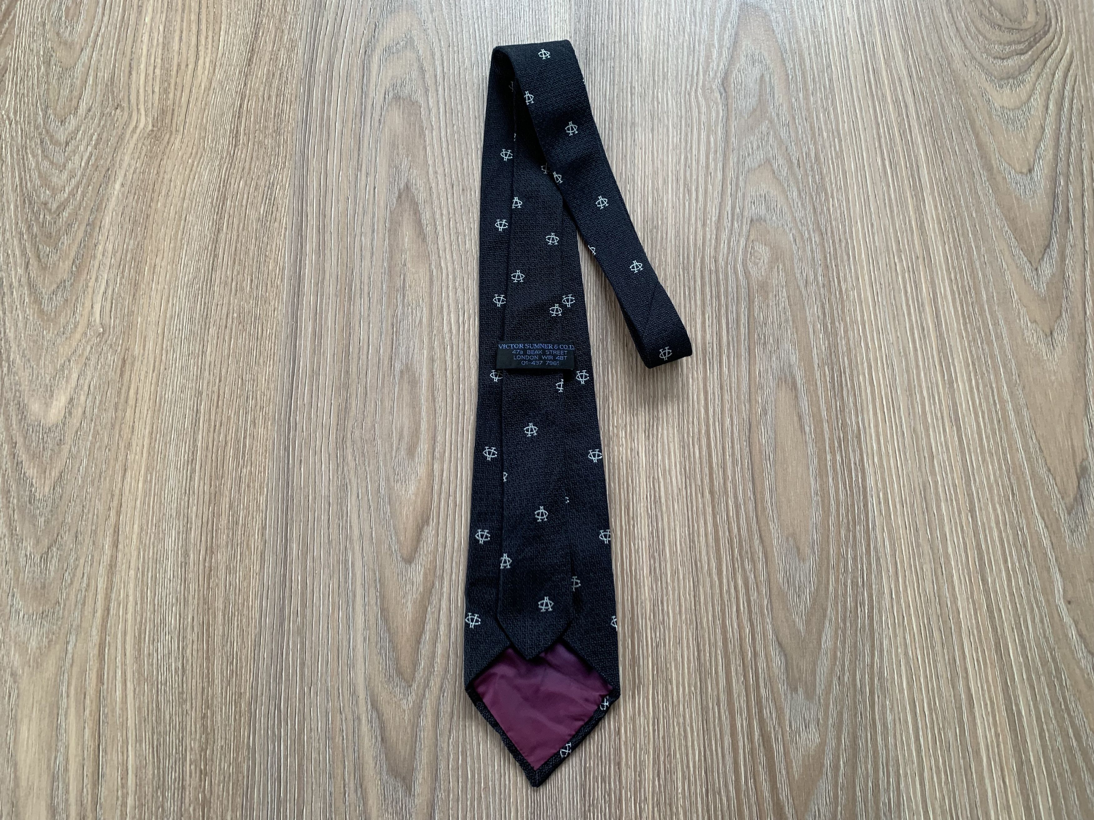 Other Victor Sumner & Colt Printed Silk Tie Size ONE SIZE - 4 Thumbnail