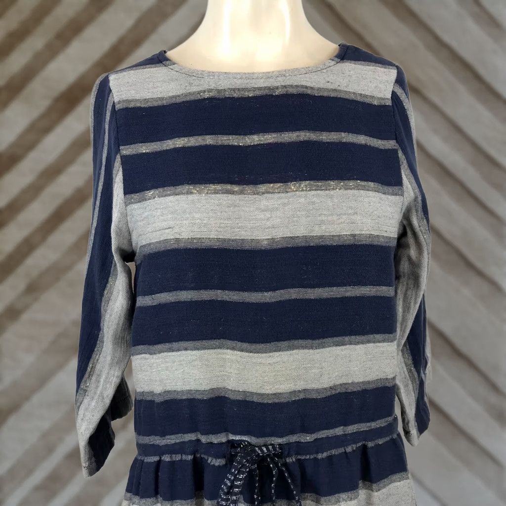 Vintage ACE & JIG WOMEN'S XS BLUE & GRAY LONG SLEEVE DRESS Size XS / US 0-2 / IT 36-38 - 1 Thumbnail