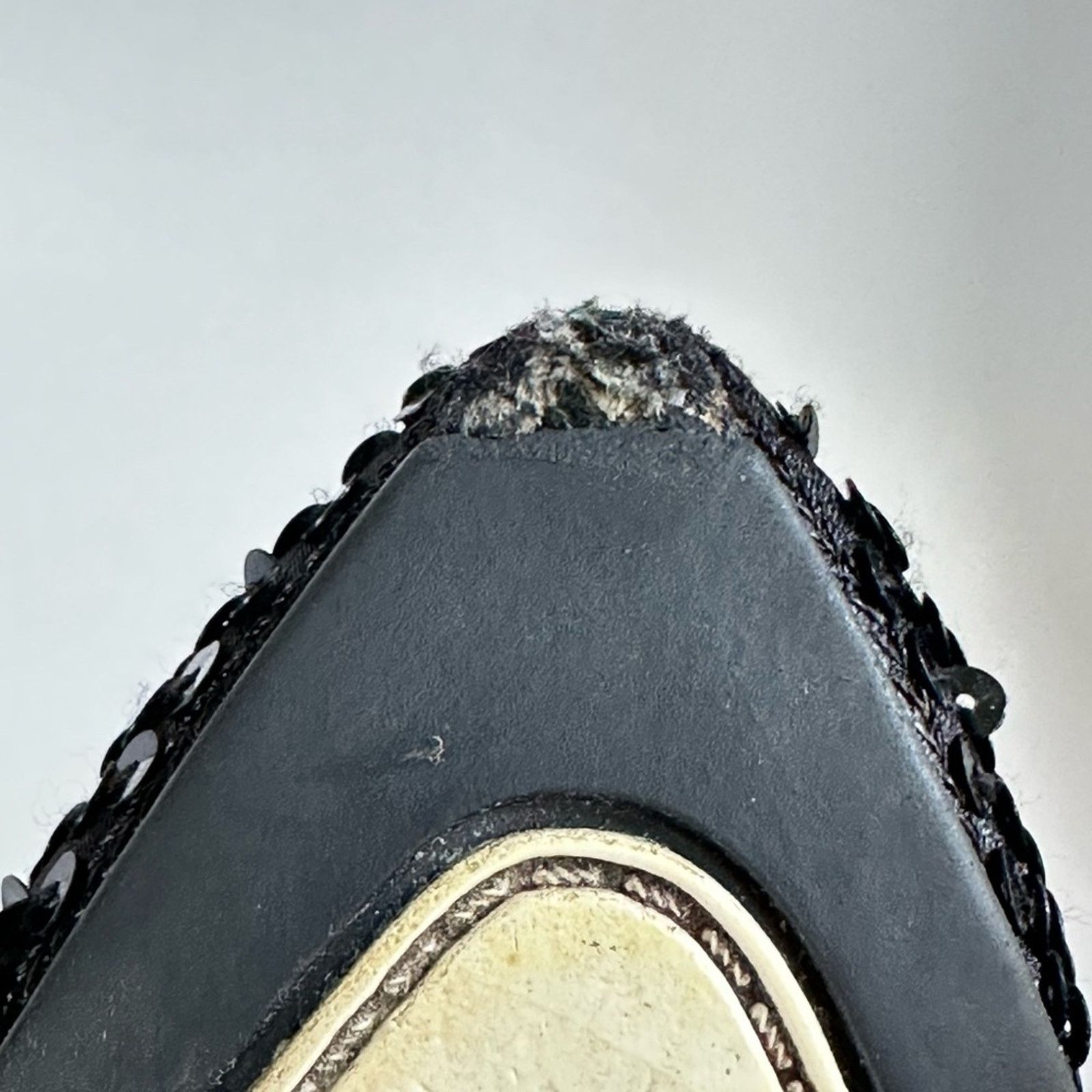 Report Collection Report Black Beaded & Sequined Mules With Bamboo Insole Size US 10 / IT 40 - 5 Thumbnail