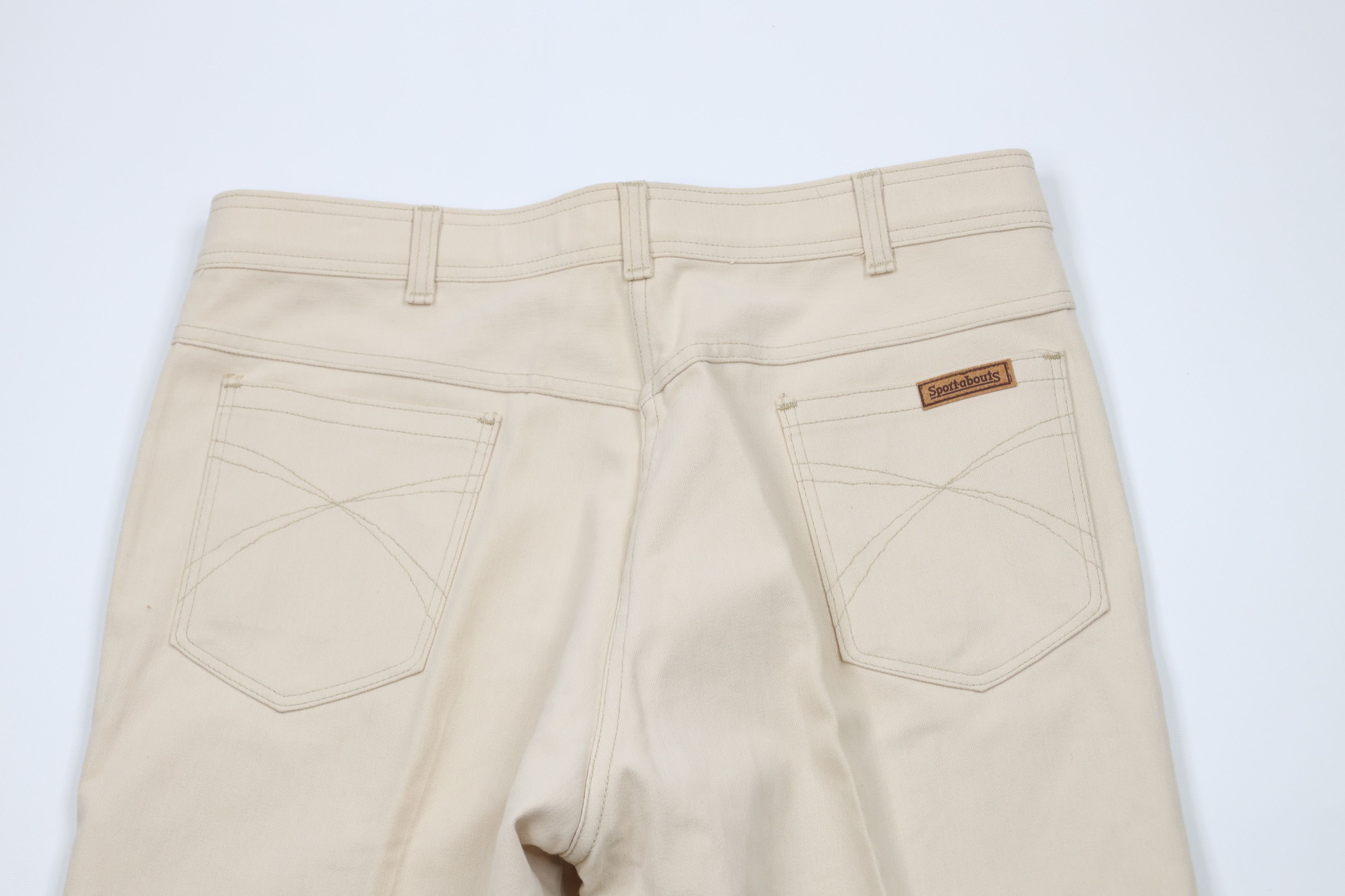 Vintage Vintage 70s Streetwear Wide Leg Bell Bottoms Jeans Beige USA Size US 36 / EU 52 - 10 Thumbnail