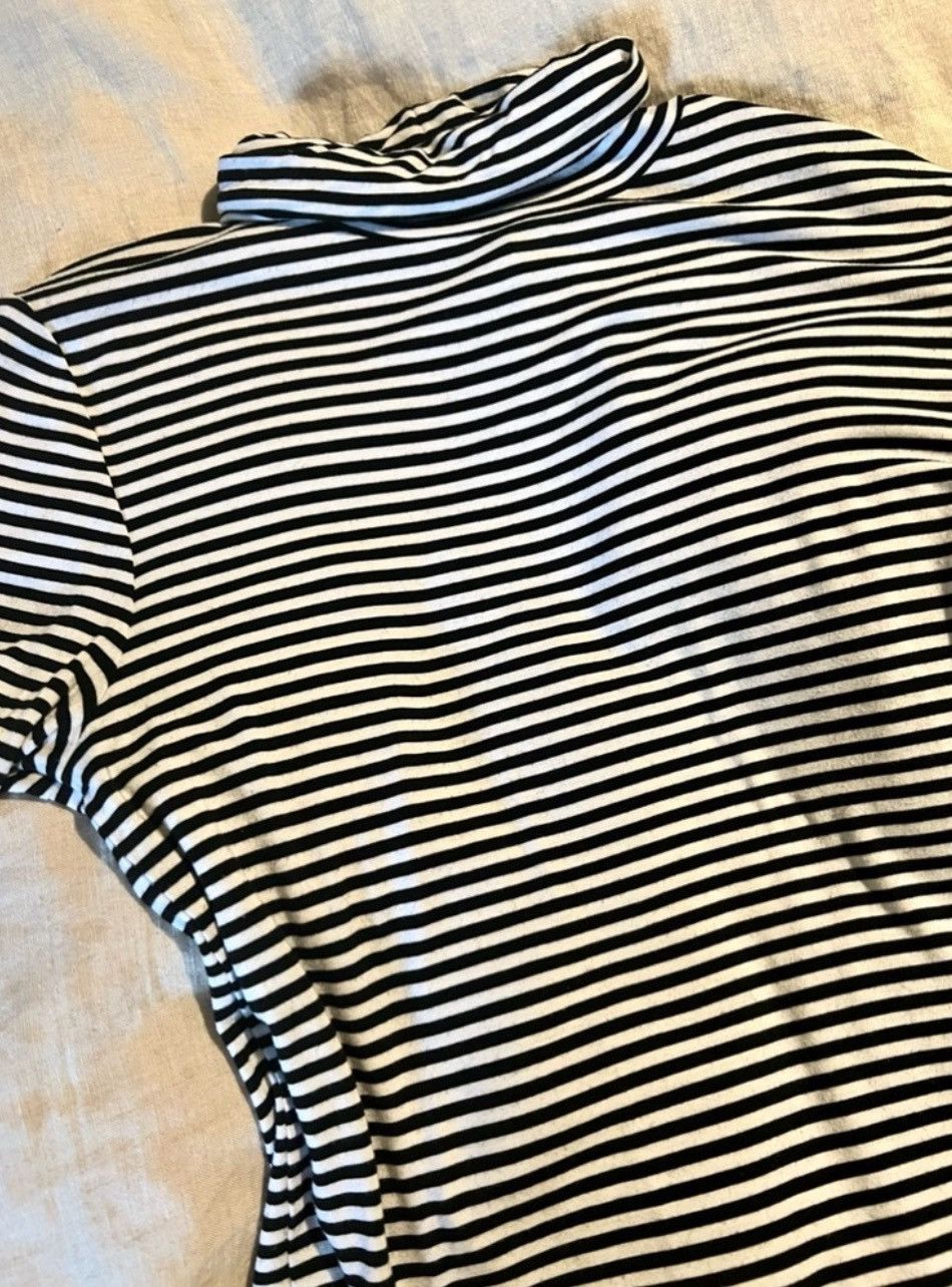 Michael Kors Michael Kors Stripe relaxed cowl Turtleneck fitted top tee Size S / US 4 / IT 40 - 5 Thumbnail