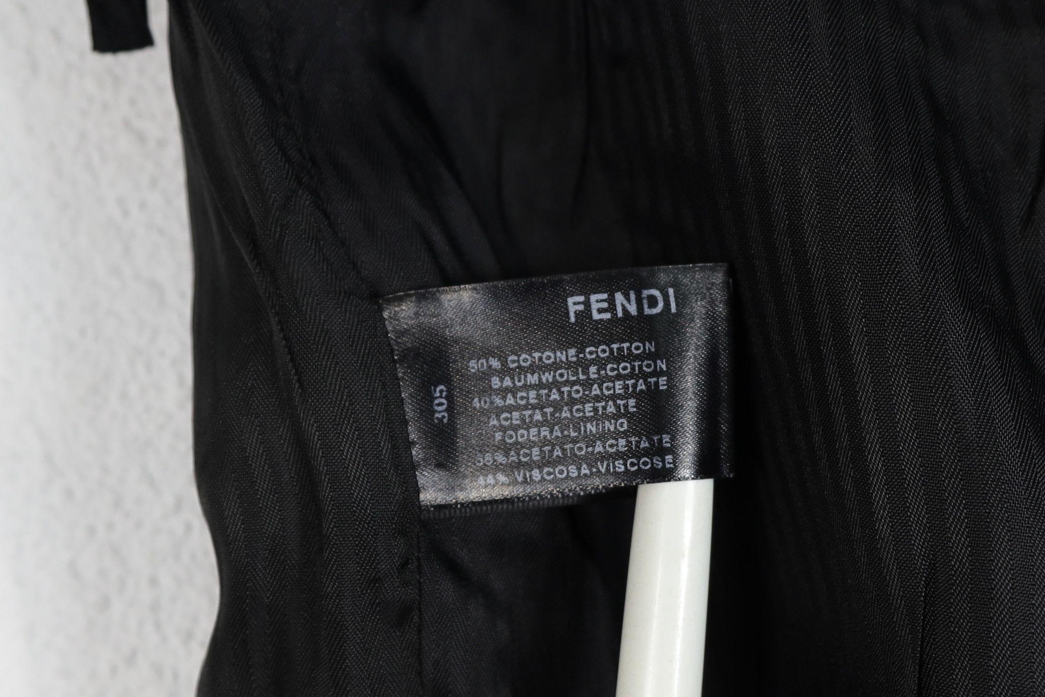 Fendi Fendi Dark Purple Monogram Zucca Logo Zip Midi Skirt Size 28" / US 6 / IT 42 - 10 Thumbnail