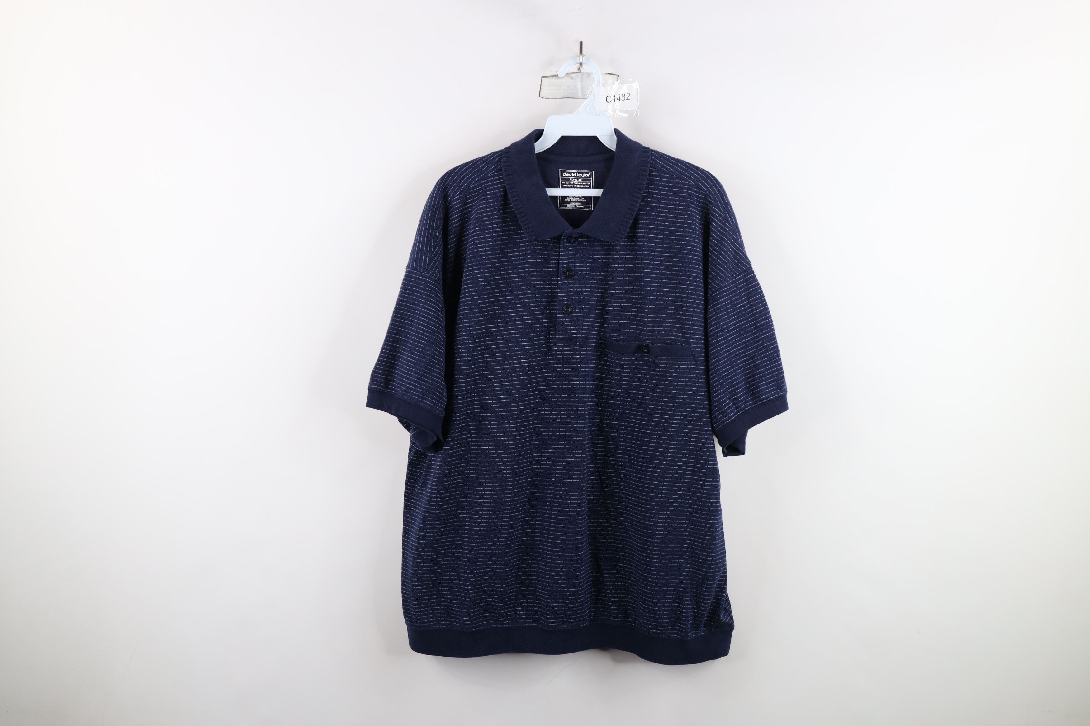 Vintage Vintage 90s Streetwear Striped Collared Pullover Polo Shirt Size US XL / EU 56 / 4 - 1 Thumbnail