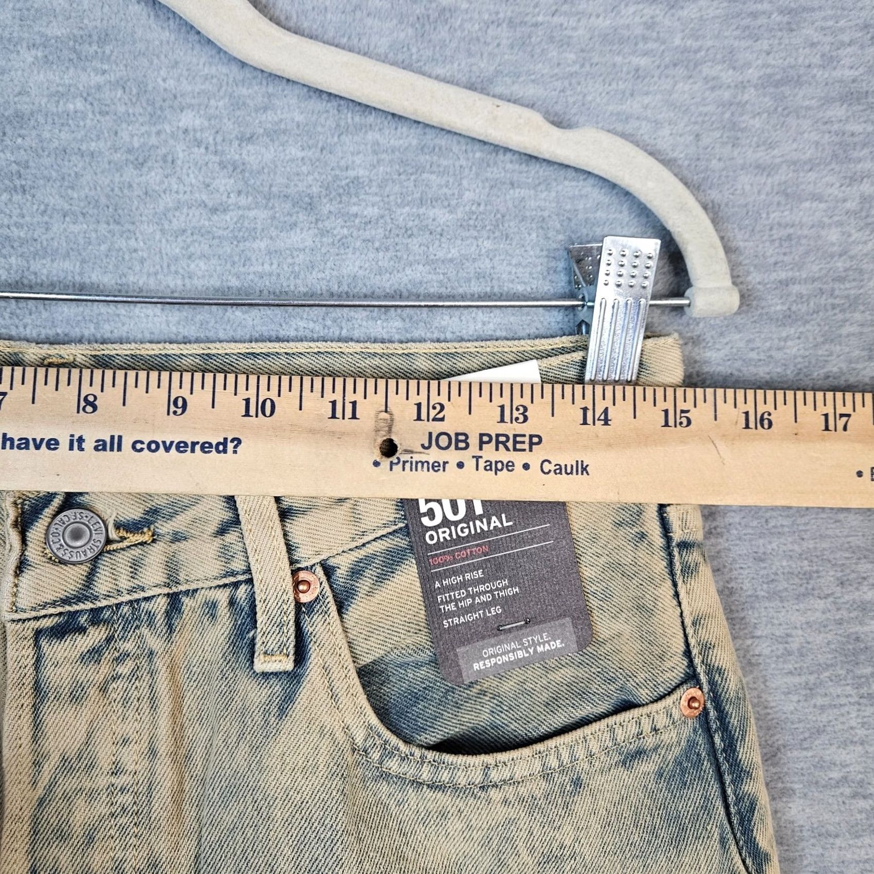 Levi's Levi's 501 Original Fit Jeans Straight Blue Regular 28 Women's Mid Rise Denim Cotton Spandex Vintage No N/A Size 28" / US 6 / IT 42 - 6 Thumbnail