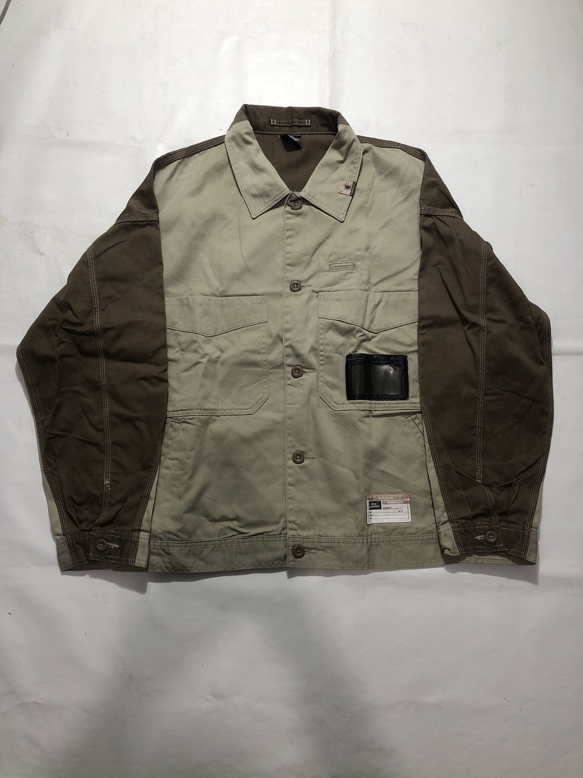 Japanese Brand × Maison MIHARA YASUHIRO Miharayasuhiro Two Toned Work Jacket Size US XL / EU 56 / 4 - 1 Thumbnail
