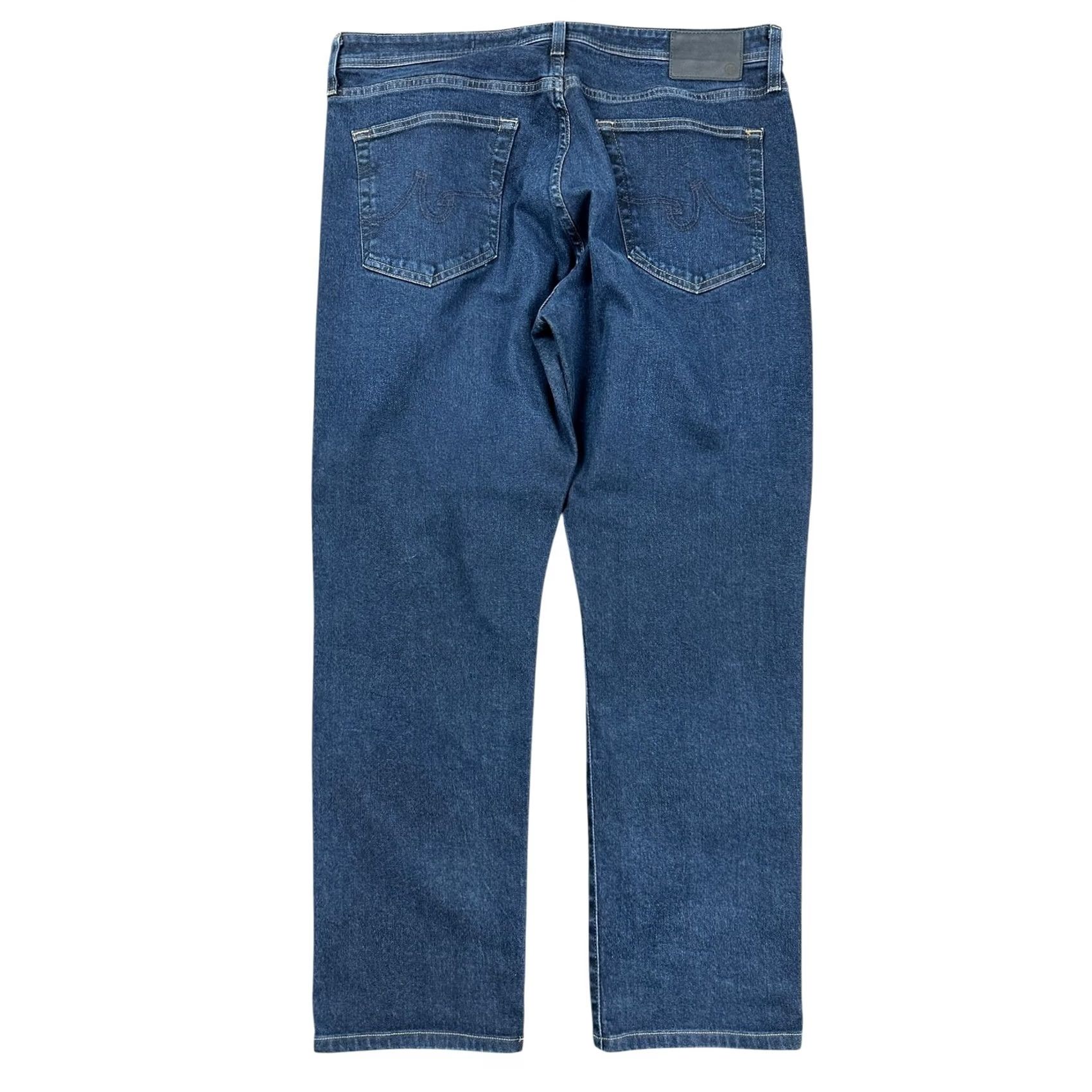 Vintage AG Adriano Goldschmied Everett Slim Straight Jeans Men 38x32 Blue Size US 38 / EU 54 - 2 Thumbnail