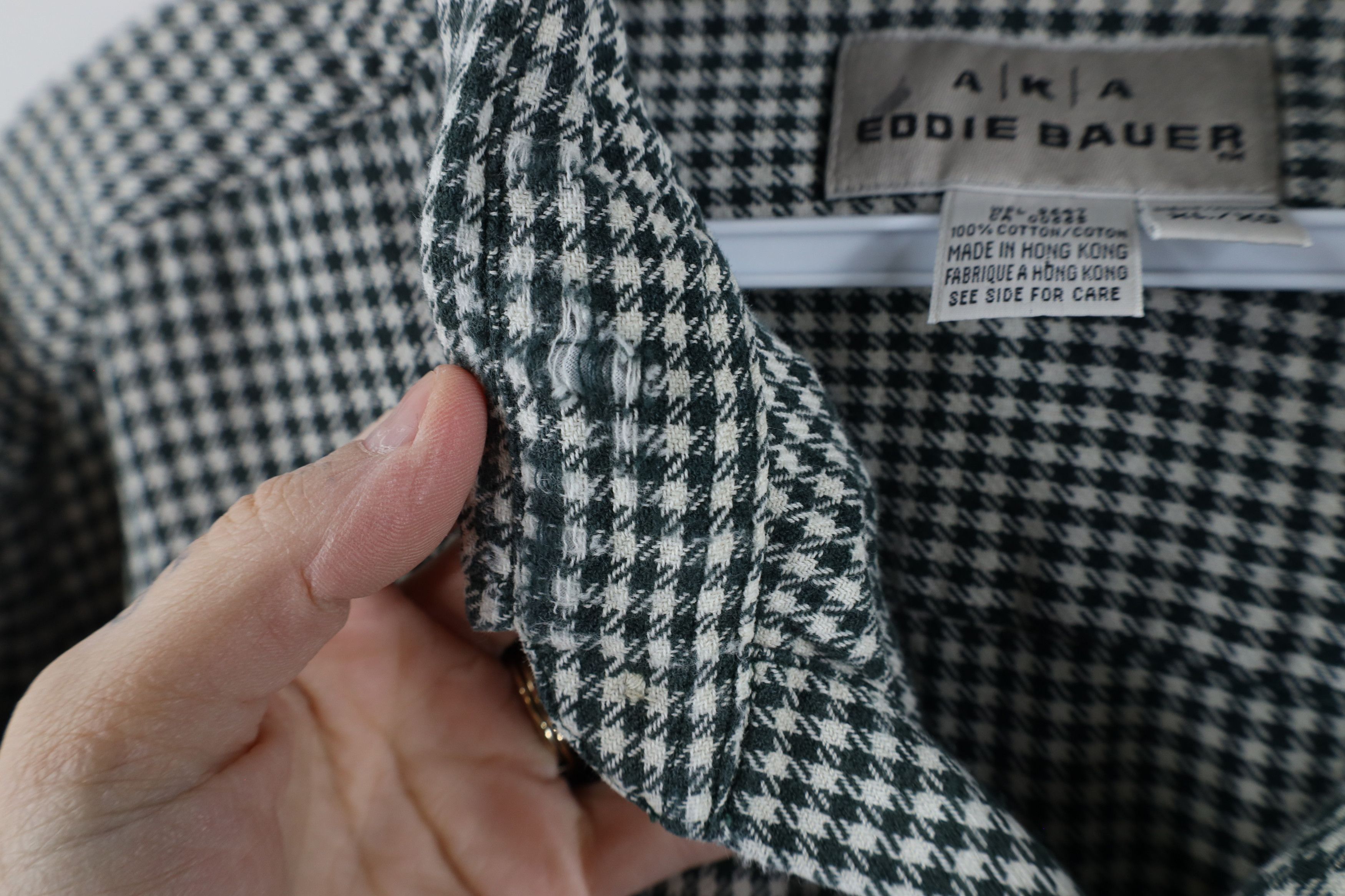 Eddie Bauer × Vintage Vintage 90s Eddie Bauer Flannel Button Down Shirt Size US XL / EU 56 / 4 - 8 Thumbnail