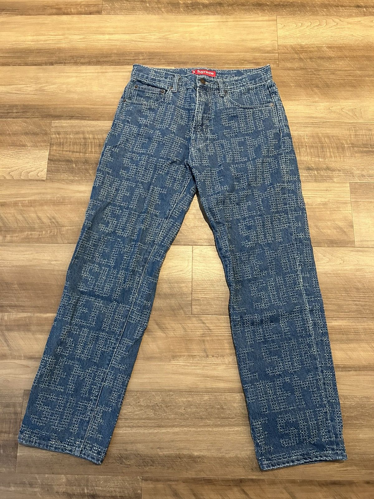 Supreme Supreme Needle Punch Jean Size US 30 / EU 46 - 1 Thumbnail