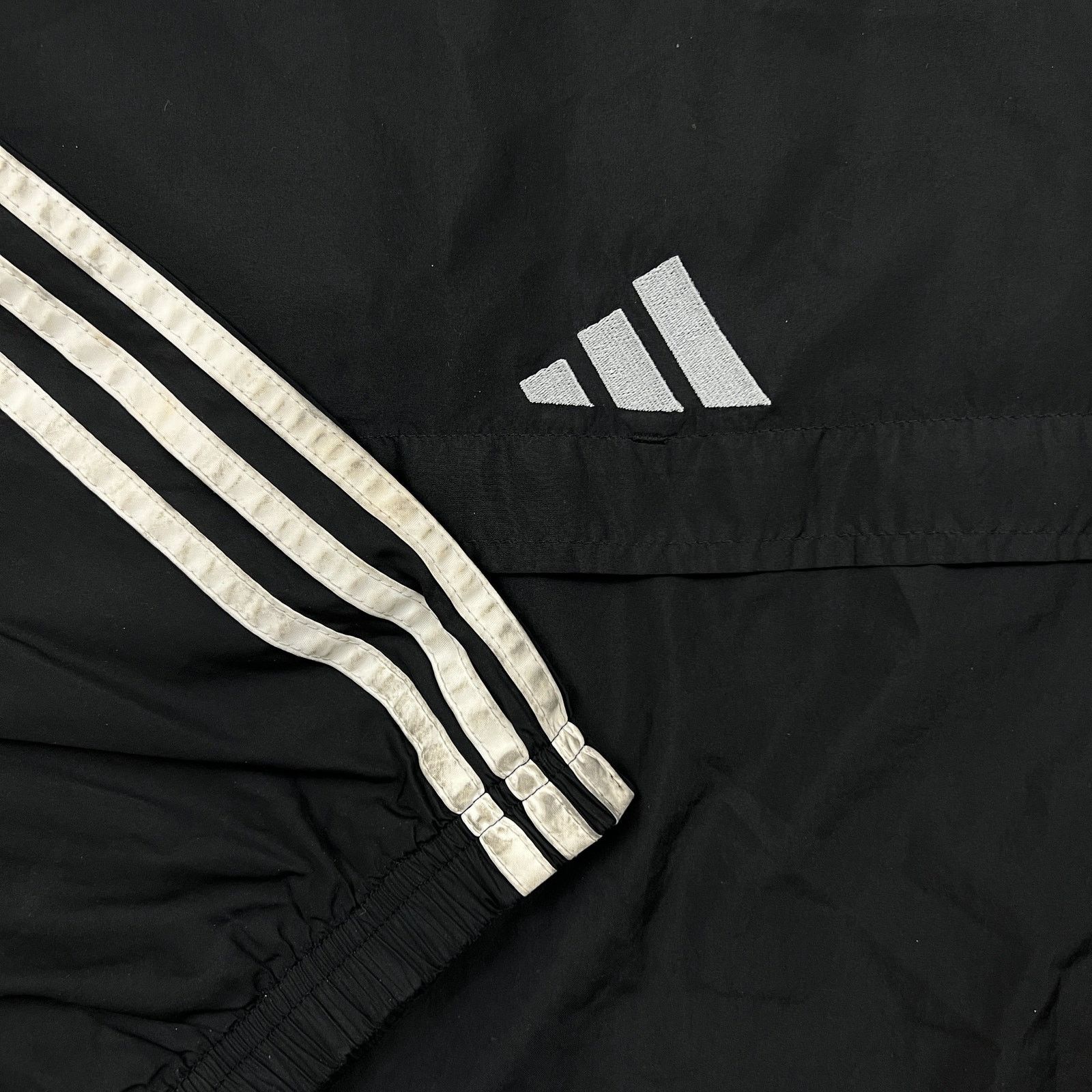 Adidas × Vintage Adidas Jacket Large Stripe Spell Out Pullover Button Up Size US L / EU 52-54 / 3 - 7 Thumbnail