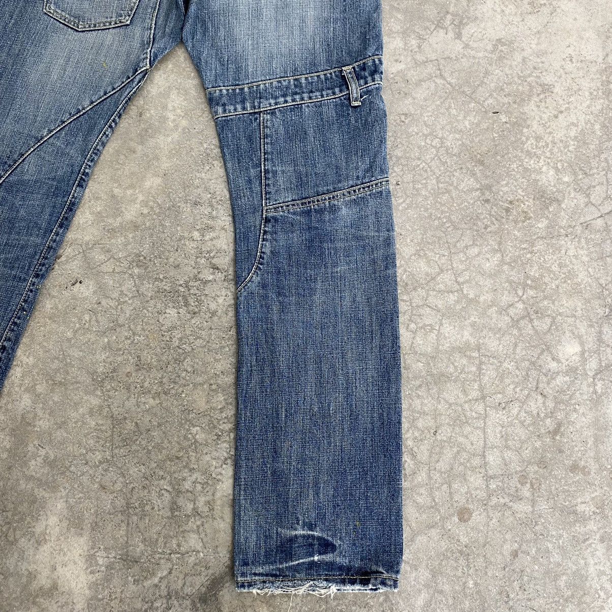Designer × Japanese Brand Rage Blue Japan Double Waist Denim Jeans Size US 31 - 18 Thumbnail