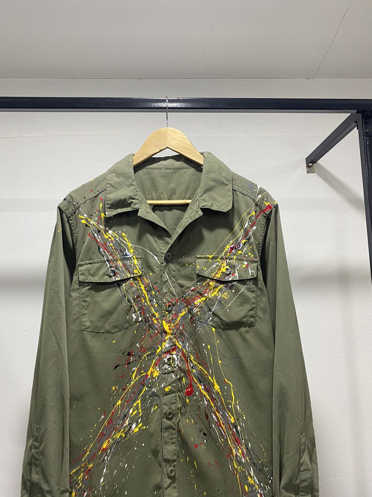 Other Sick☠️ Paint Splatter Military Shirt Army Lgb Hysteric Size US M / EU 48-50 / 2 - 2 Thumbnail