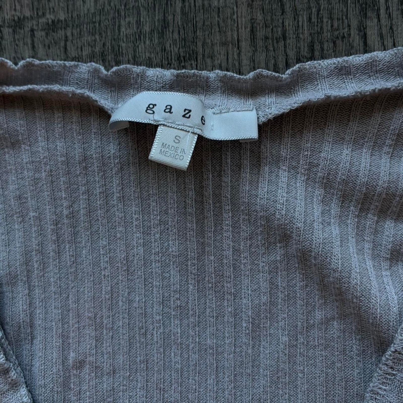 Other Grey long sleeve cardigan with tie front Size S / US 4 / IT 40 - 2 Thumbnail