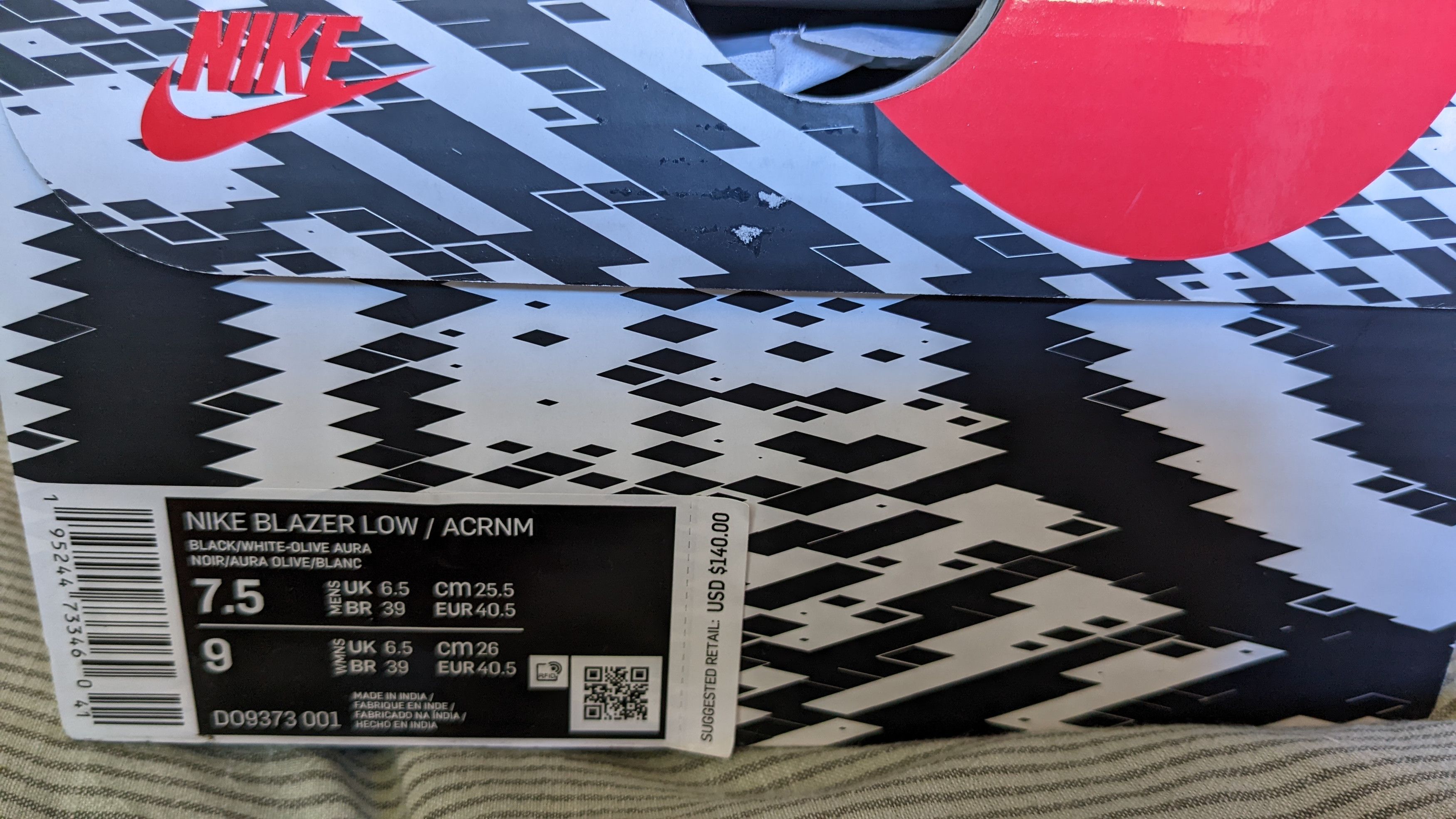 Acronym × Nike Blazer Low Size US 7.5 / EU 40-41 - 3 Thumbnail