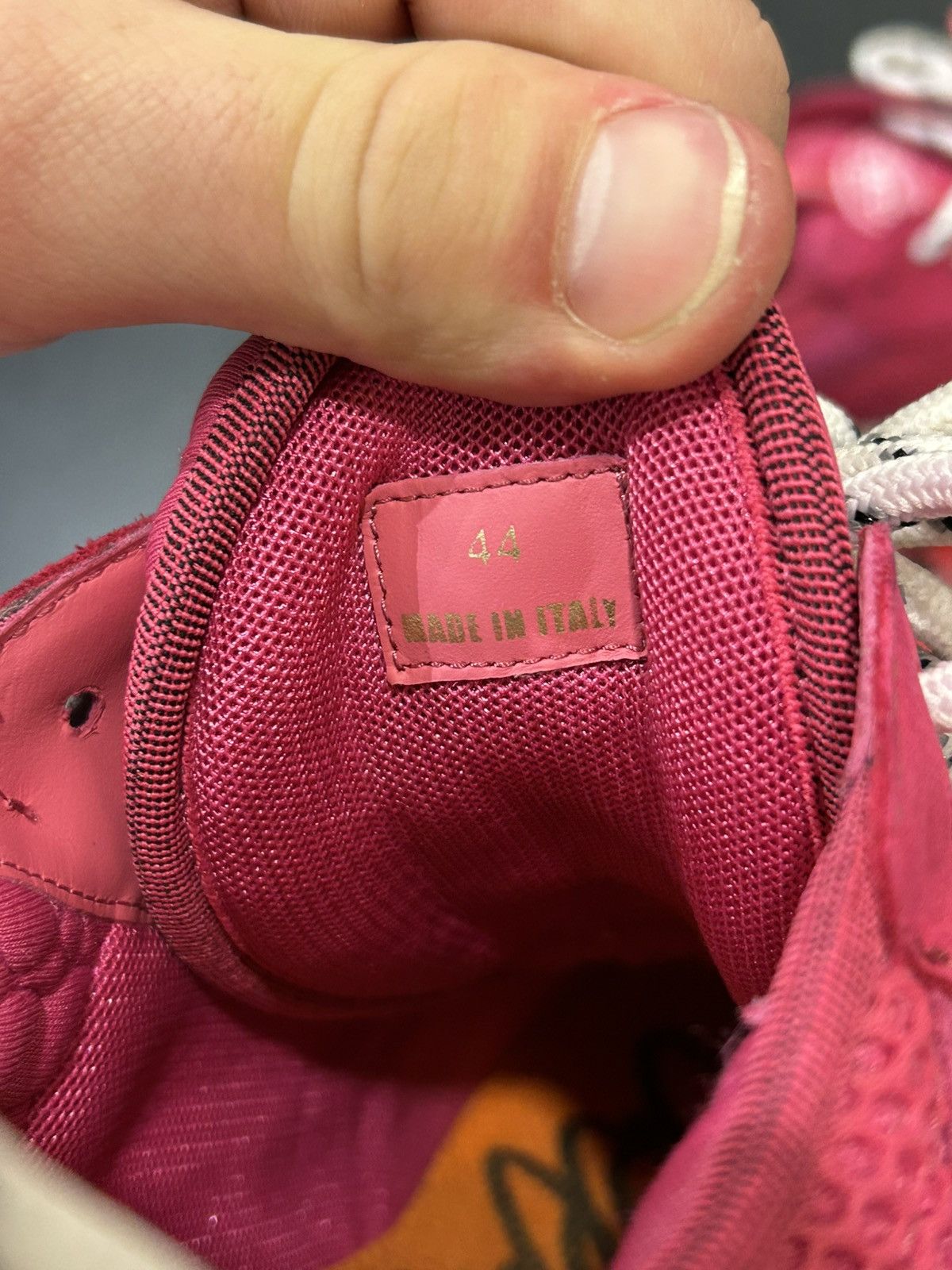 Versace Versace Chain Reaction Sneaker - Pink Suede Size US 11 / EU 44 - 6 Thumbnail