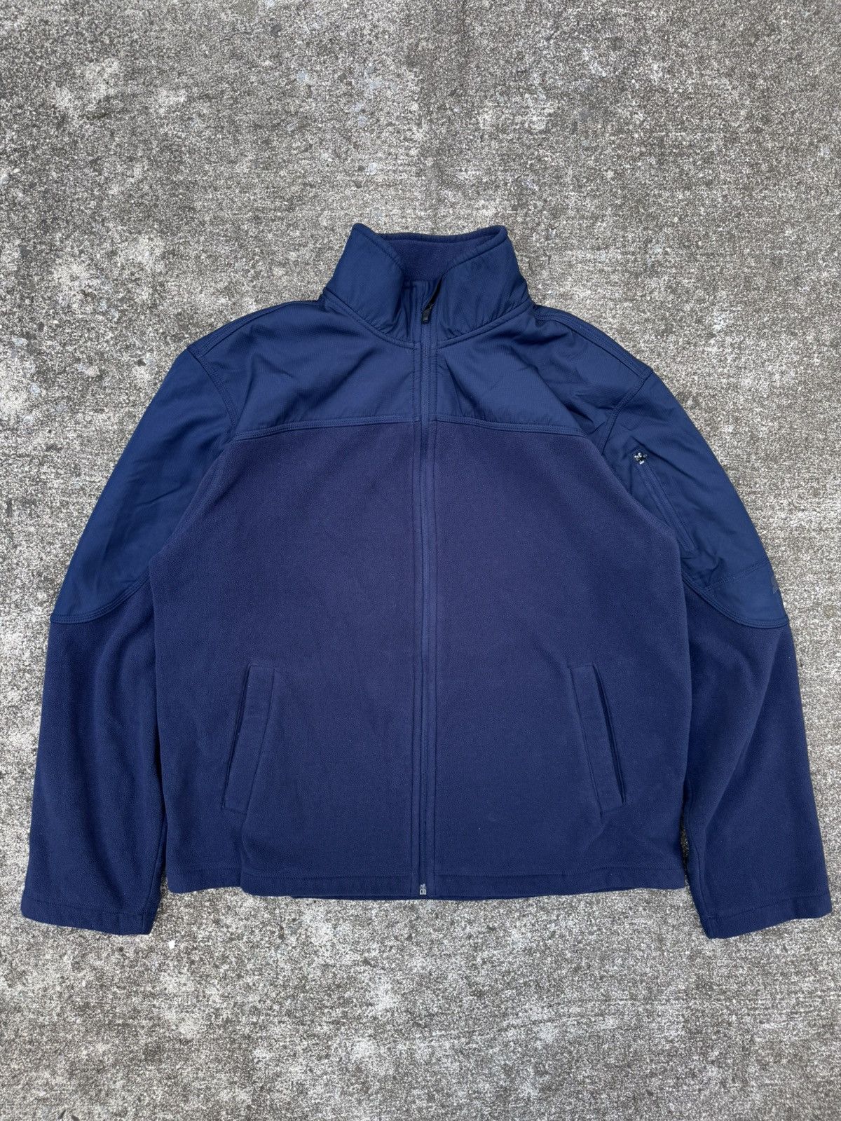 Starter × Vintage Starter Fleece Zip Up Jacket Navy Blue Size US L / EU 52-54 / 3 - 6 Thumbnail