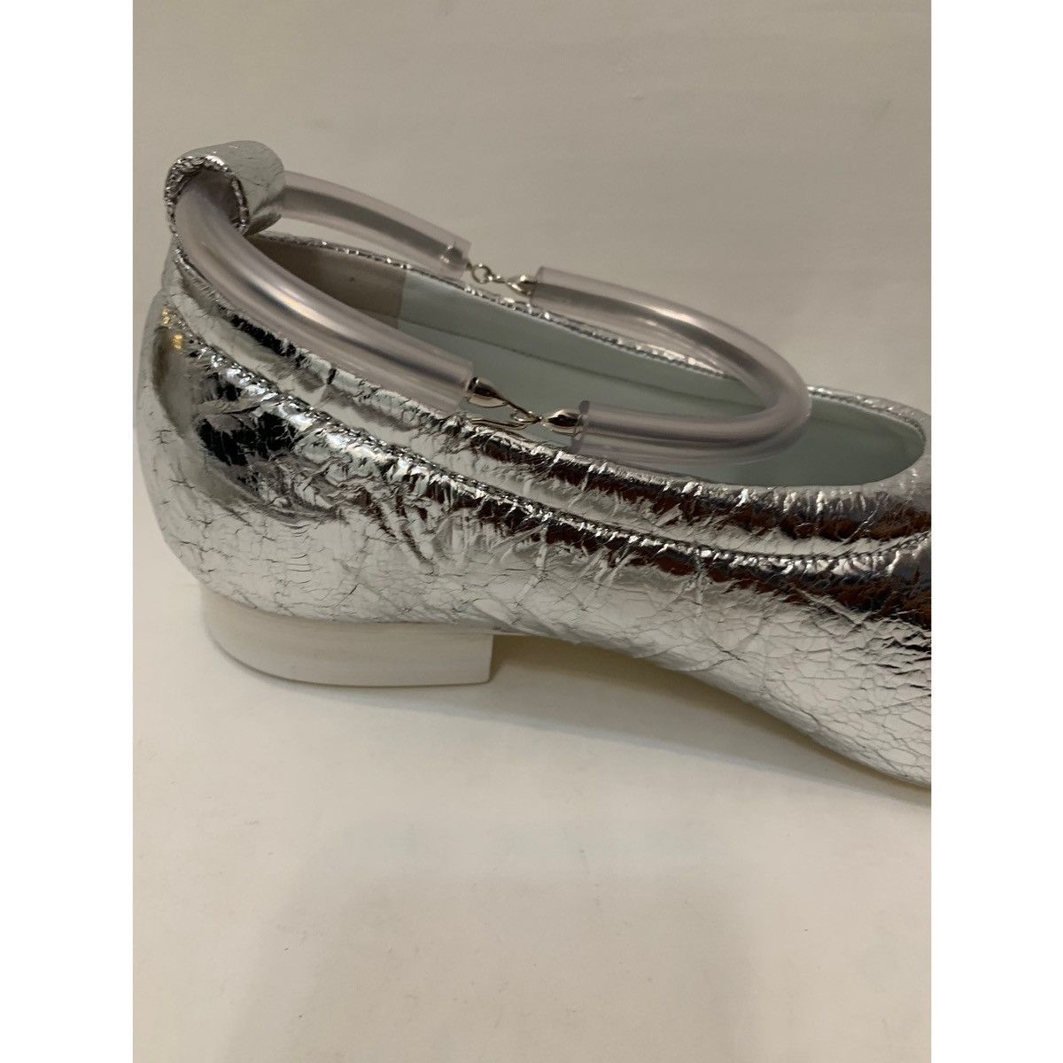 Jil Sander JIL SANDER METALLIC LEATHER BALLET FLATS SHOES Size US 8 / IT 38 - 9 Thumbnail