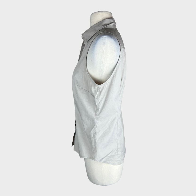 Ann Taylor Ann Taylor | Sleeveless Essential Shirt Vintage Y2k | Size 8 Size M / US 6-8 / IT 42-44 - 2 Thumbnail