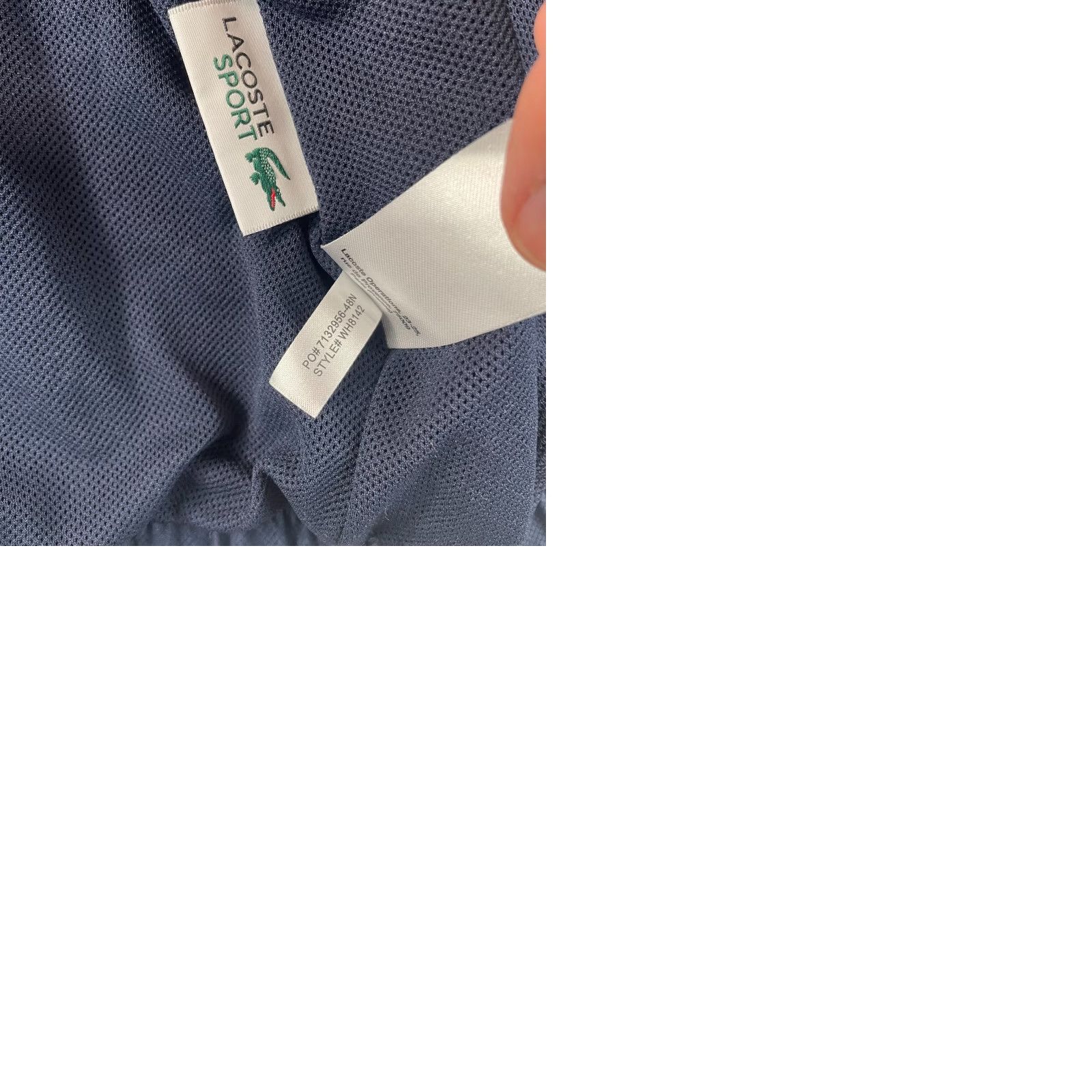 Lacoste Lacoste Tracksuit Mens Small Navy Blue 2 Piece Jacket Pants Zip Collared Logo Activewear Performance Size US 29 - 11 Thumbnail