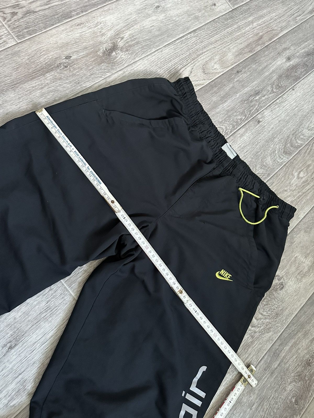 Nike × Vintage Nike Vintage 00s Air Max Drill Y2K Nylon Baggy Pants S size Size US 31 - 20 Thumbnail