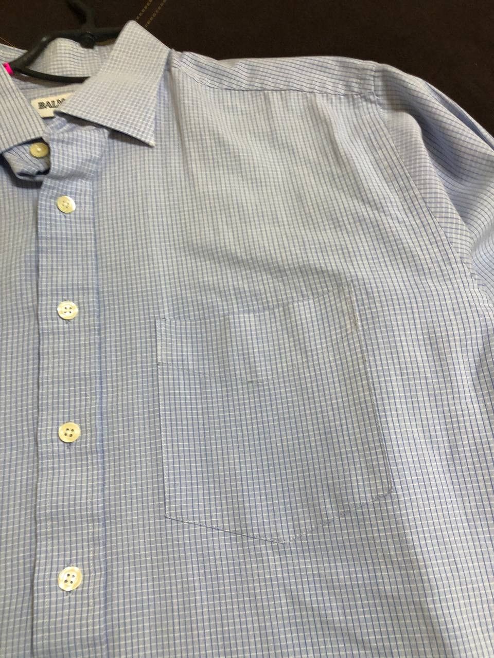 Balmain BALMAIN checkered button down, Men's Fashion Size US XL / EU 56 / 4 - 7 Thumbnail
