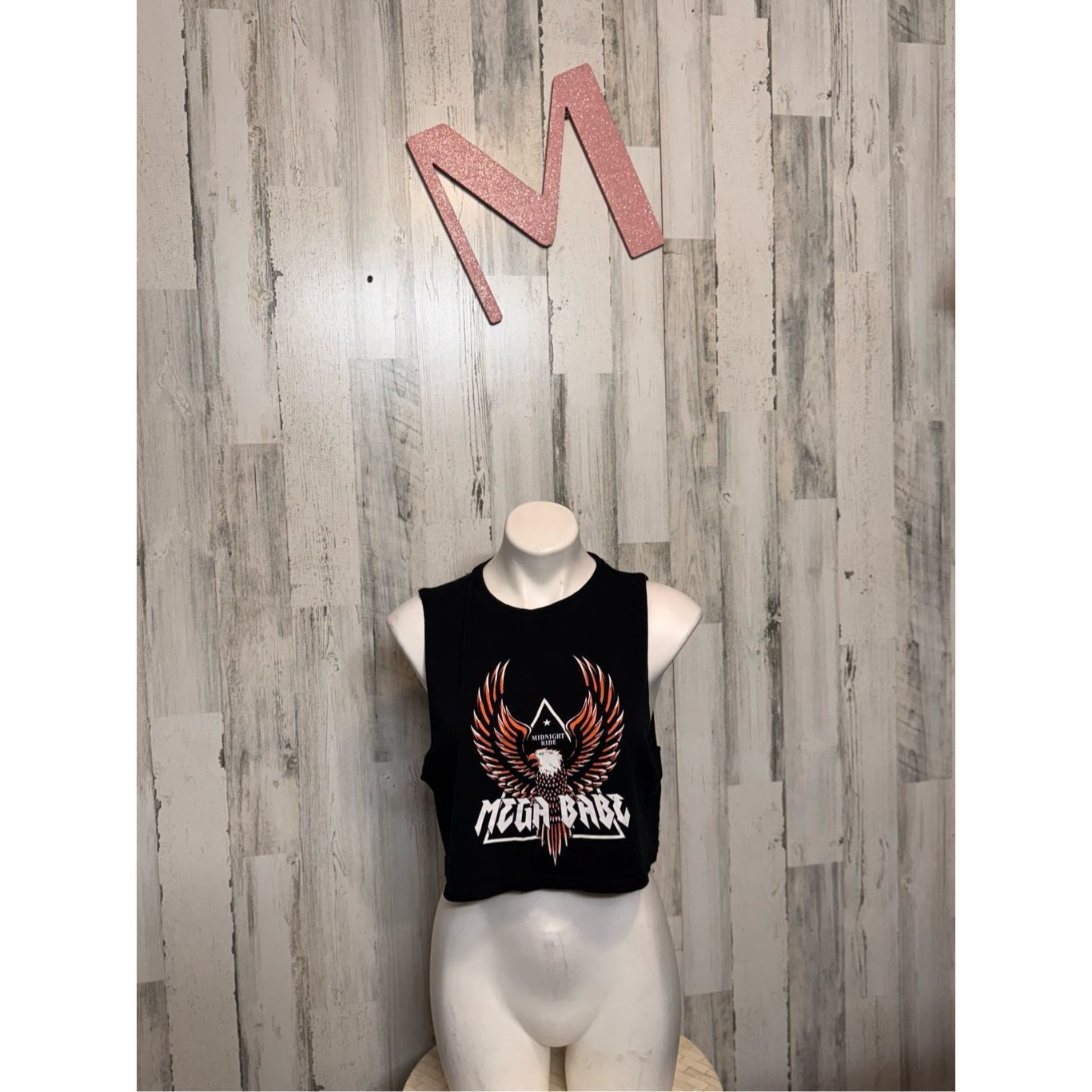 H&M H&M Divided Mega Babe Graphic Crop Top size MEDIUM Size M / US 6-8 / IT 42-44 - 1 Thumbnail