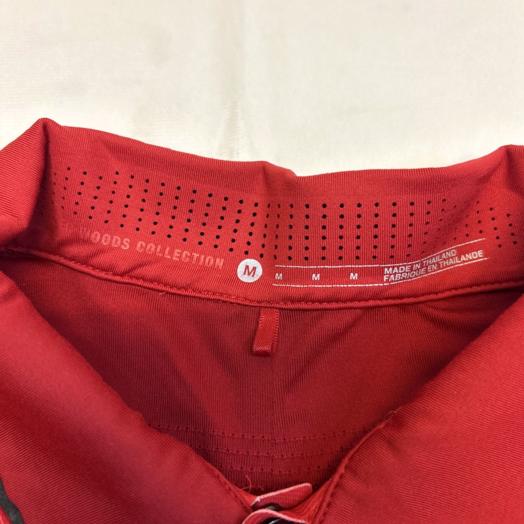 Nike VINTAGE Nike Tiger Woods Polo Shirt Mens M Red DRI-FIT Golf Shirt Size US M / EU 48-50 / 2 - 4 Thumbnail